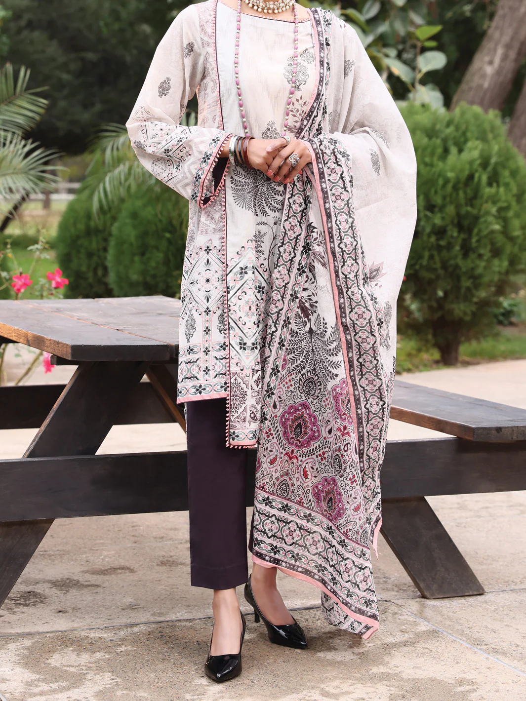 Grey Lawn 3 Piece Unstitched - ALP-3PS-928
