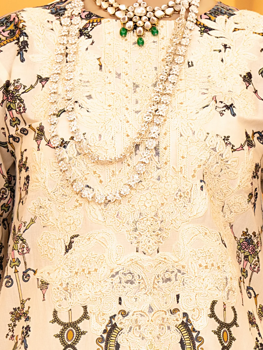Ivory Lawn 3 Piece Stitched - ALP-932 - Image 2