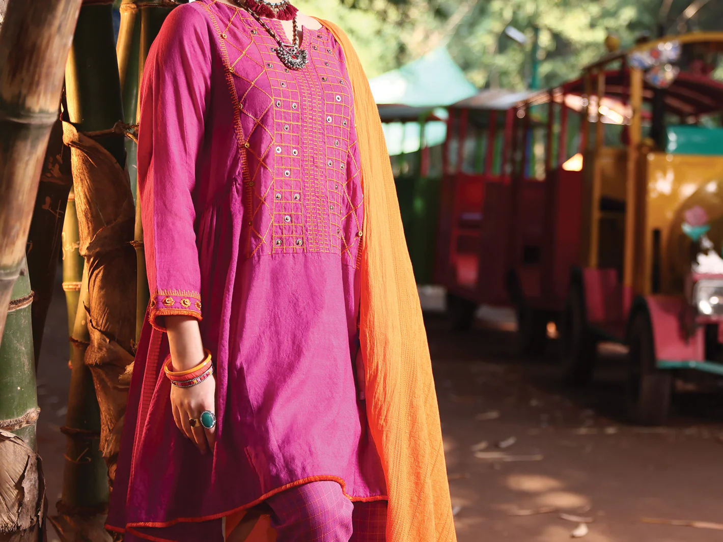 Purple Cotton Viscose 3 Piece Stitched - ALP-3PS-946 - Image 4