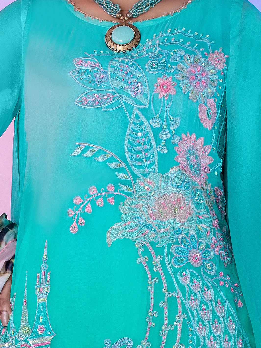 Ferozi Georgette 3 Piece Stitched - ALP-3PS-957/S - Image 4