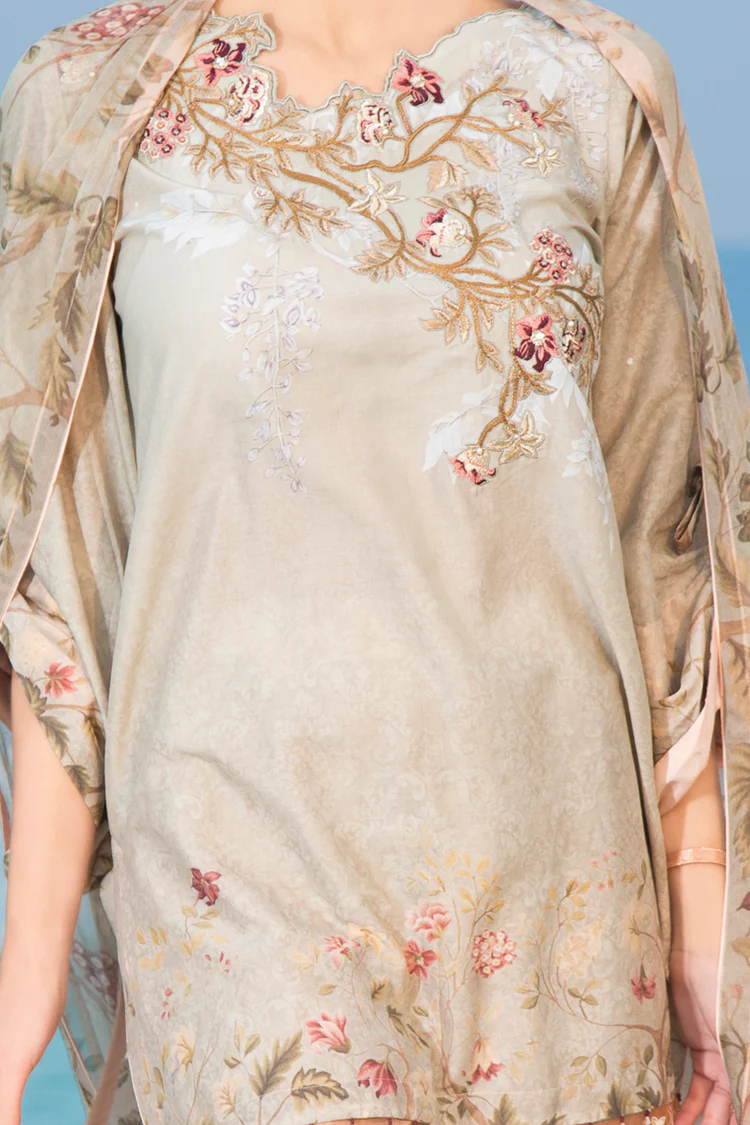 Beige 3 Piece Stitched - ALP-473 - Image 2