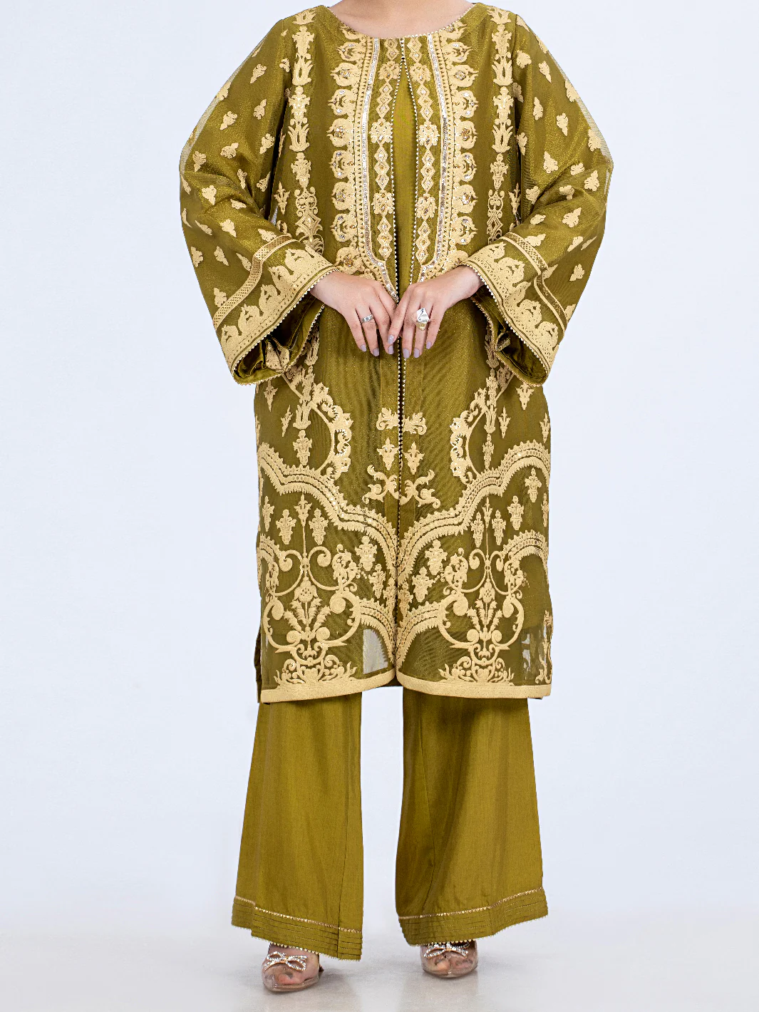 Lime Green Tunic - ALP-LK-1349 - Image 3