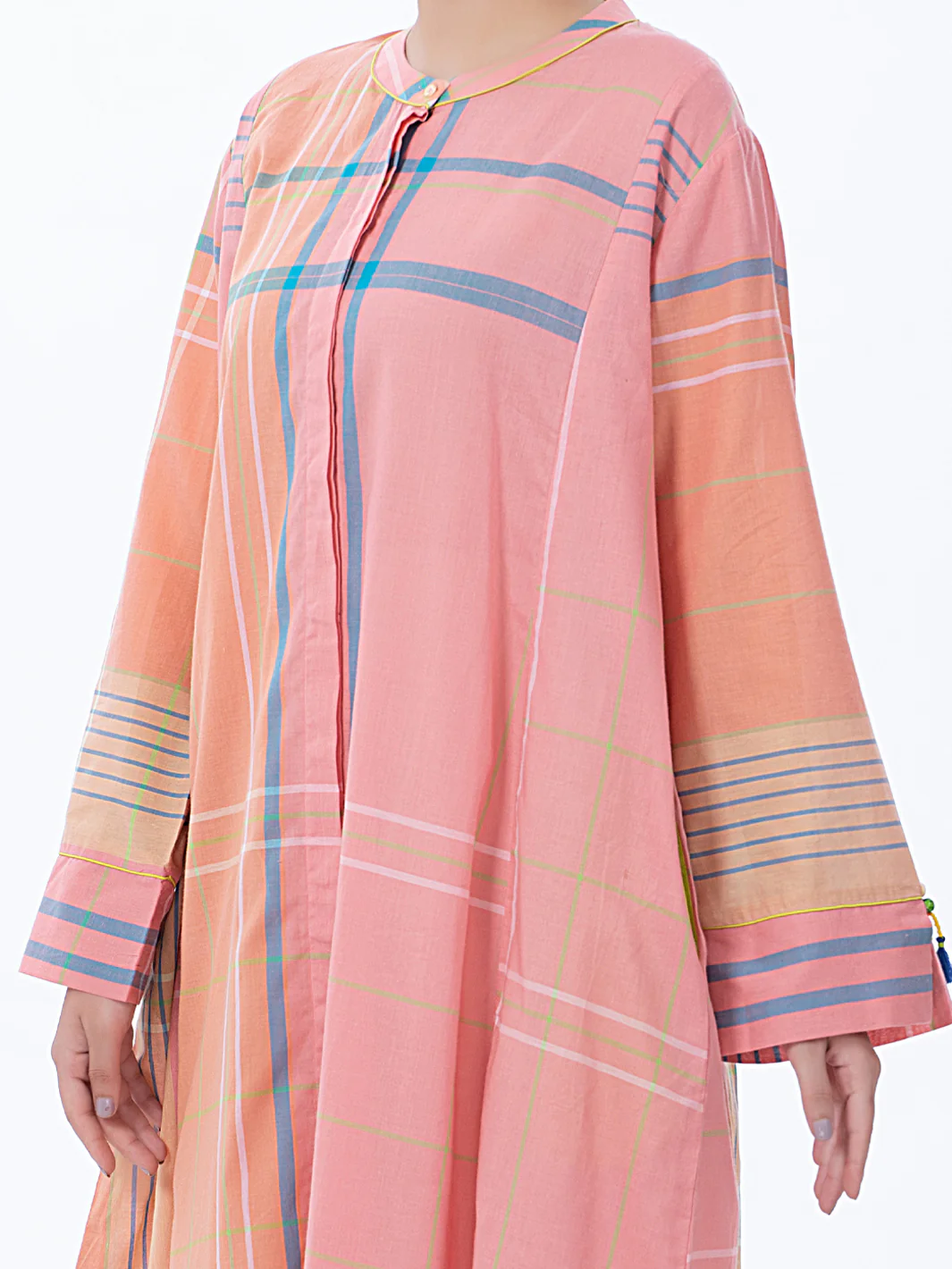 Pink Yarn-Dyed Tunic - ALP-LK-1372 - Image 4