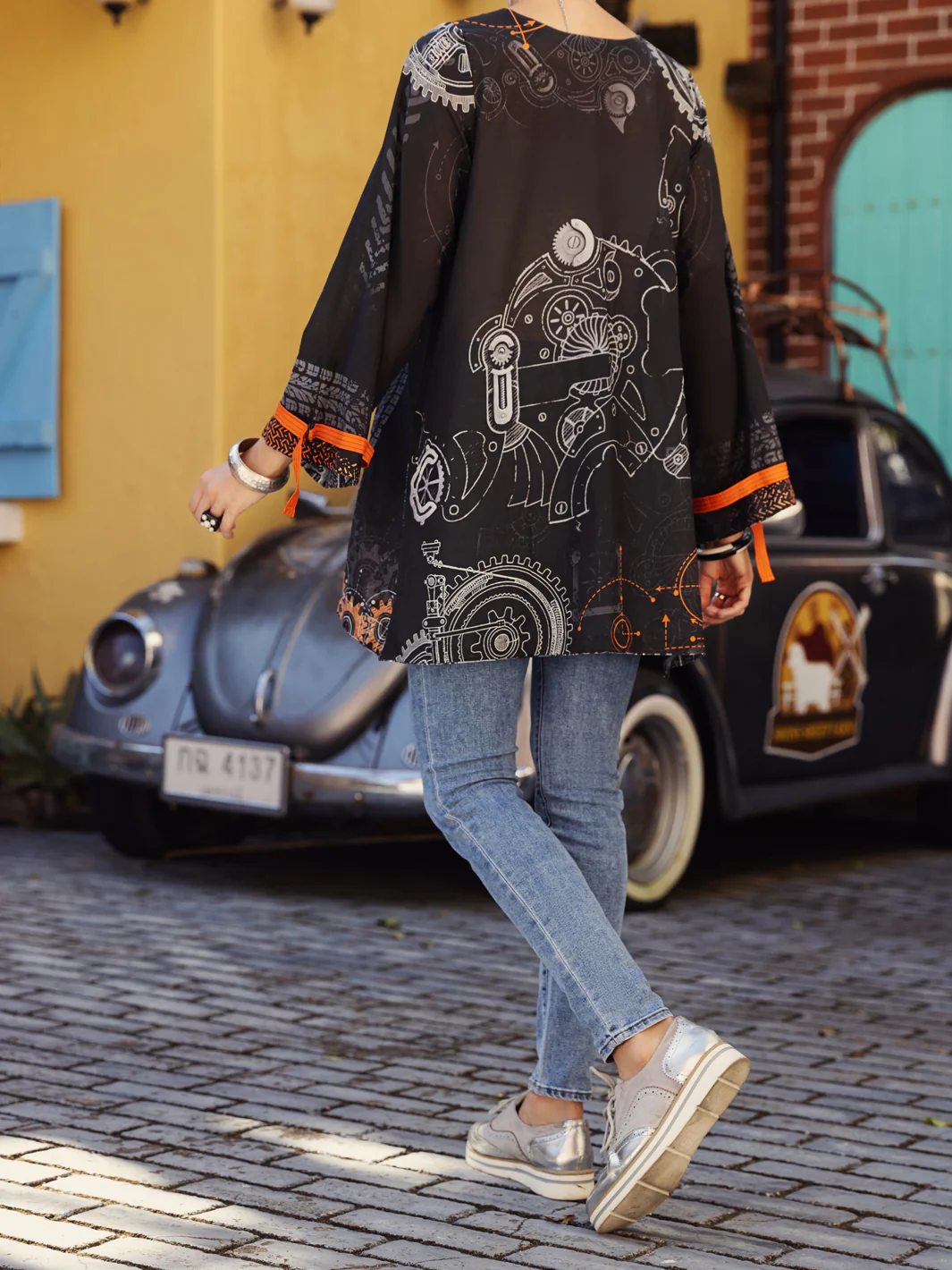 Black Kurti - ALP-LK-1568 - Image 2