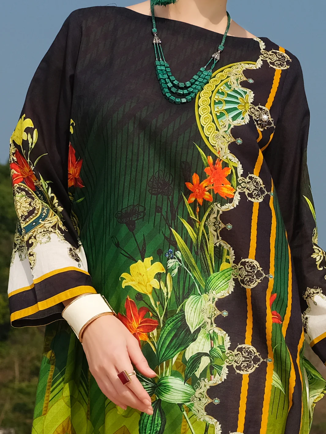Green Lawn Tunic - ALP-LK-670 - Image 2