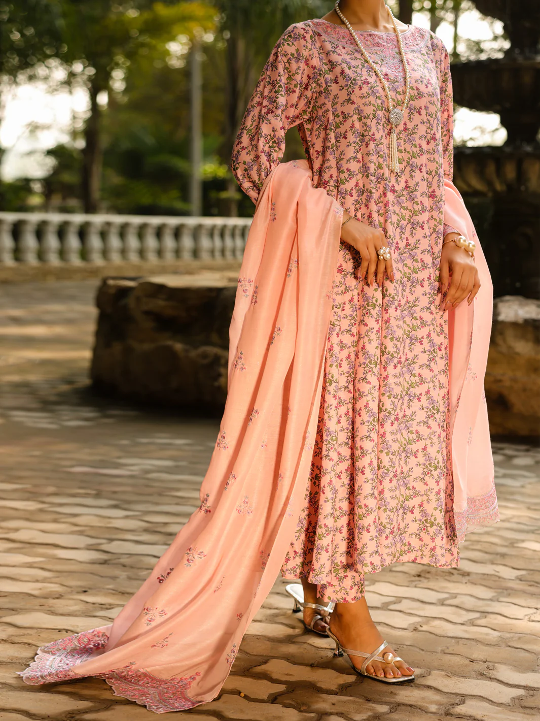 Light Pink Silk Lawn 2Pc Stitched - ALP-LKS-2366 - Image 5