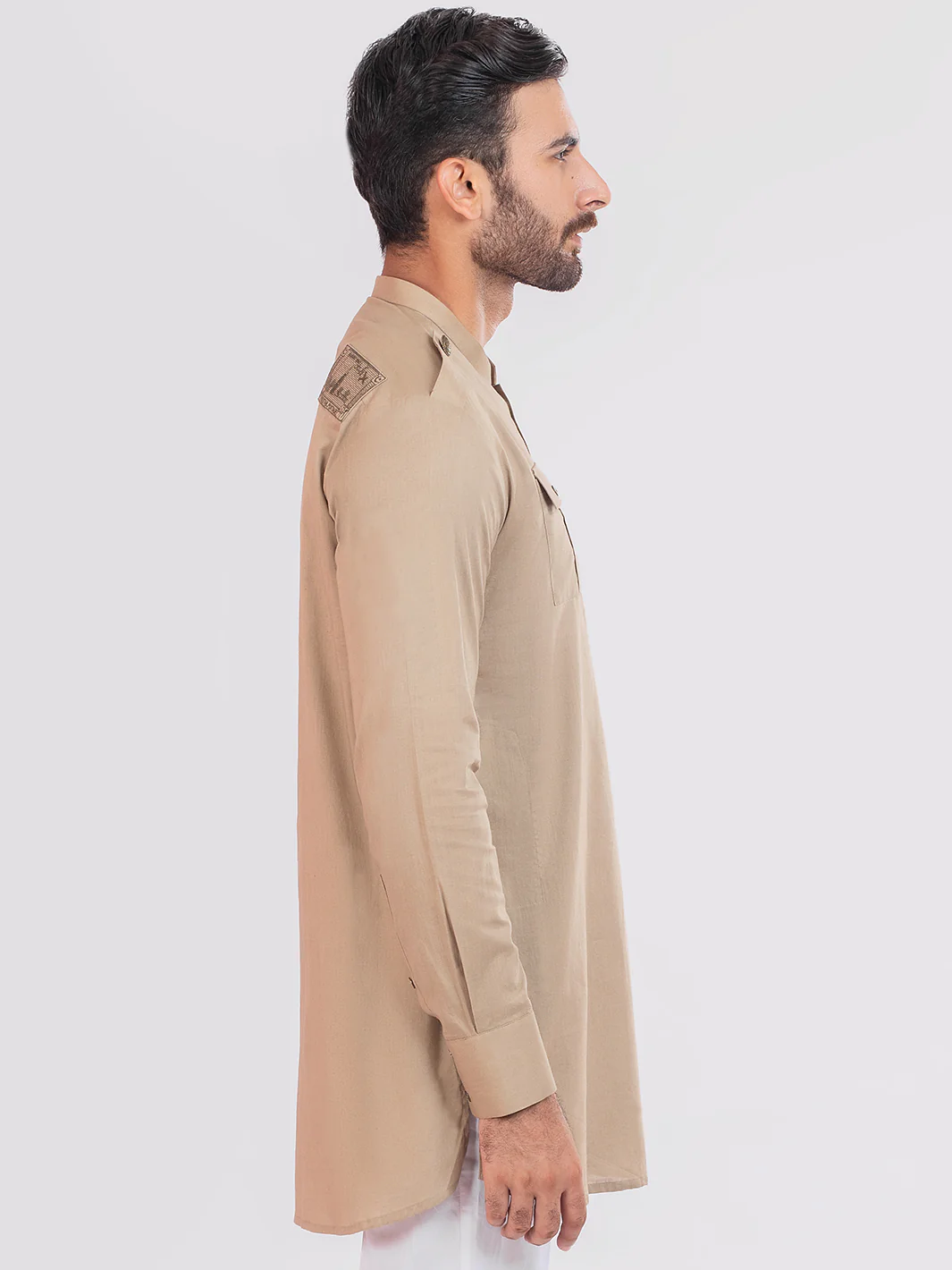 Camel Brown Cambric Short Kurta - ALSK015 - Image 7