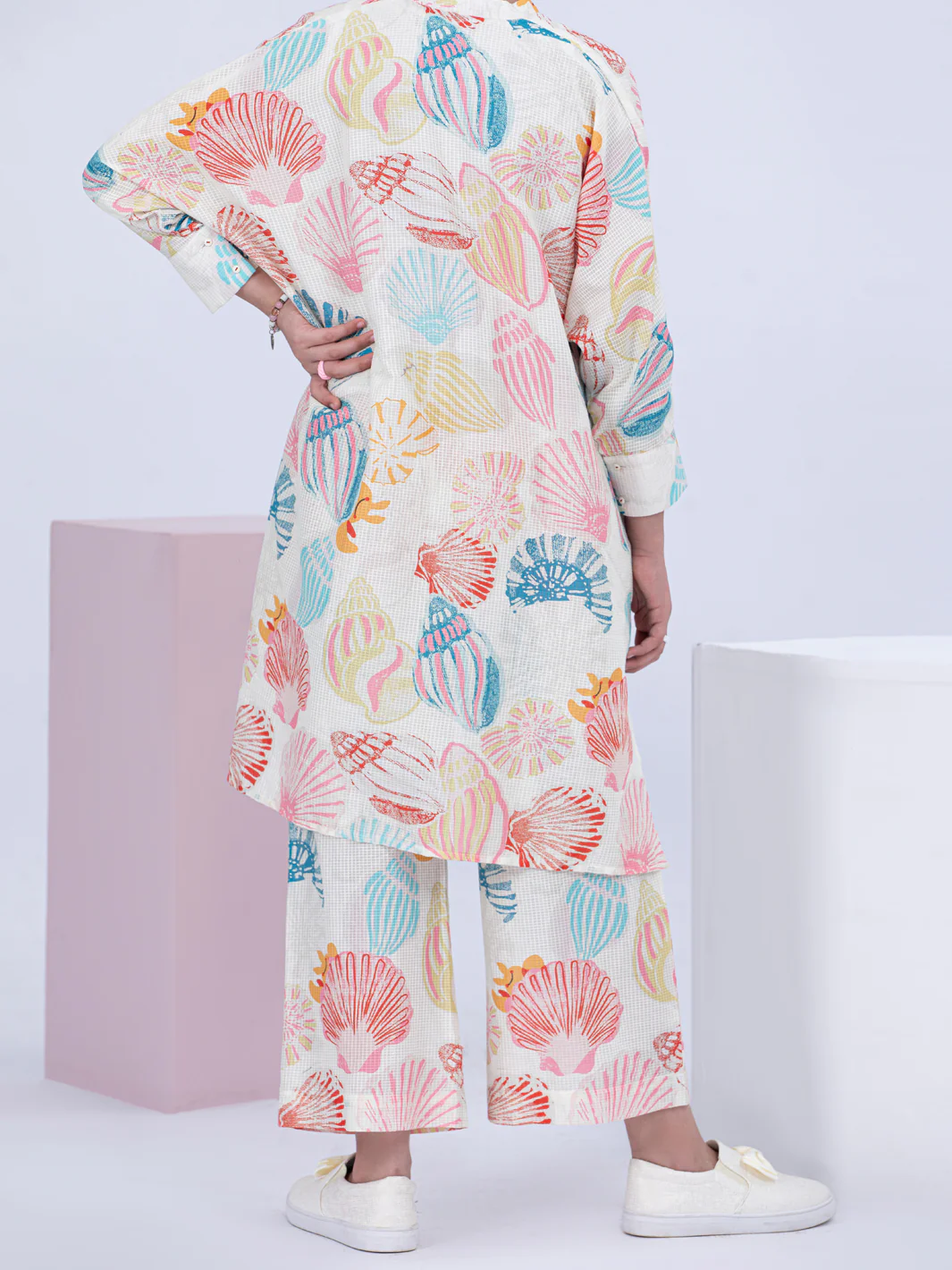 Multicolor Dobby Cotton 2 Piece Stitched - ALT-2PS-LKS-1054 - Image 2