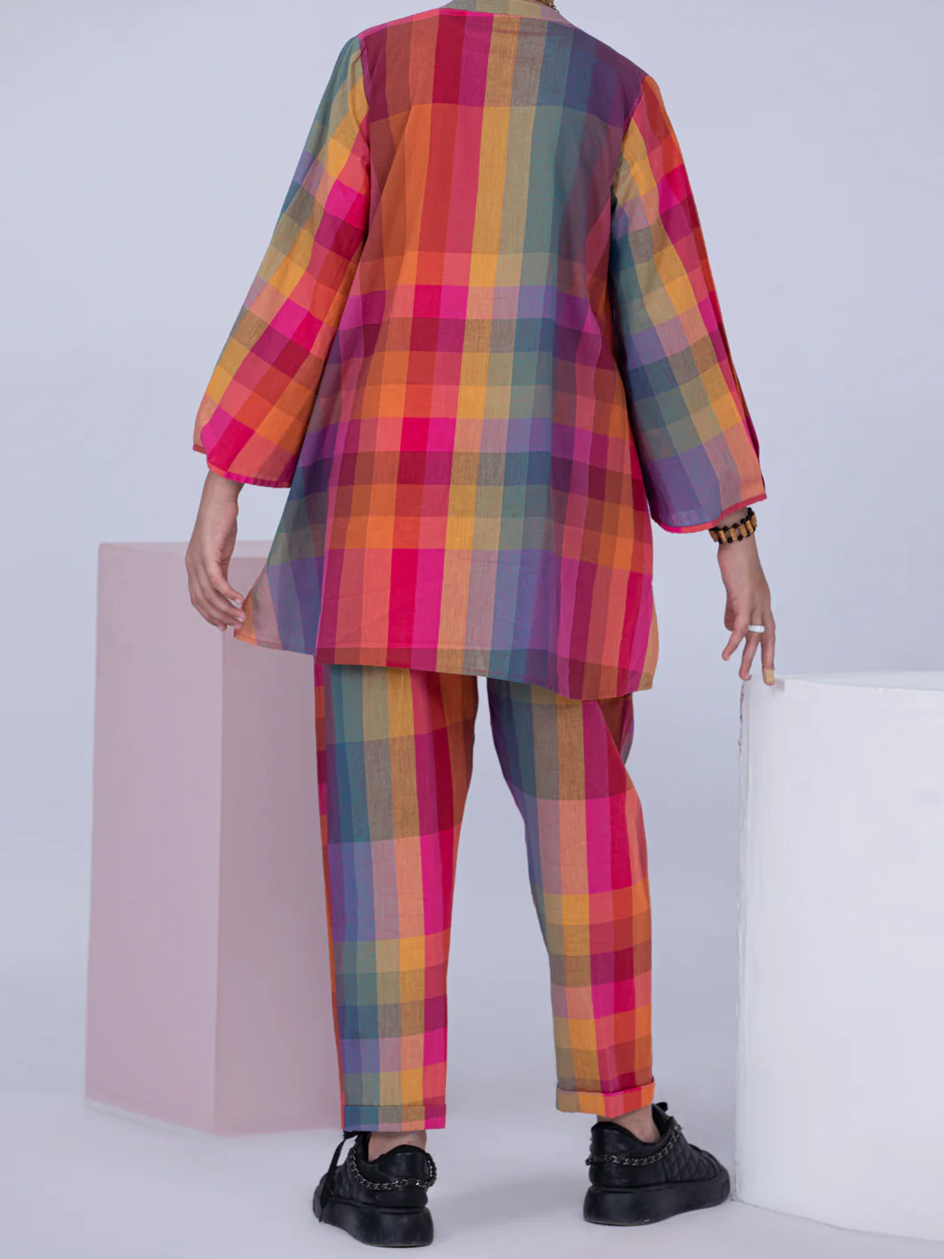 Multicolor Yarn Dyed 2 Piece Stitched - ALT-2PS-LKS-1059 - Image 4