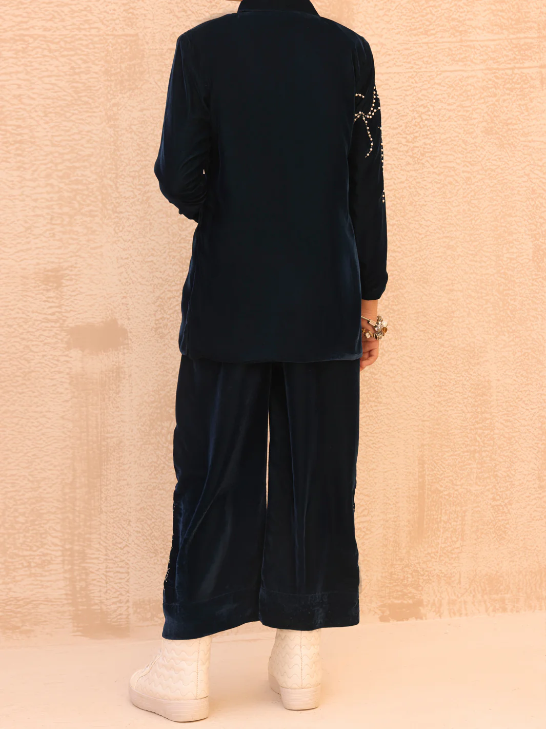 Blue Velvet 2 Piece Stitched - ALT-2PS-LKS-1067 - Image 2