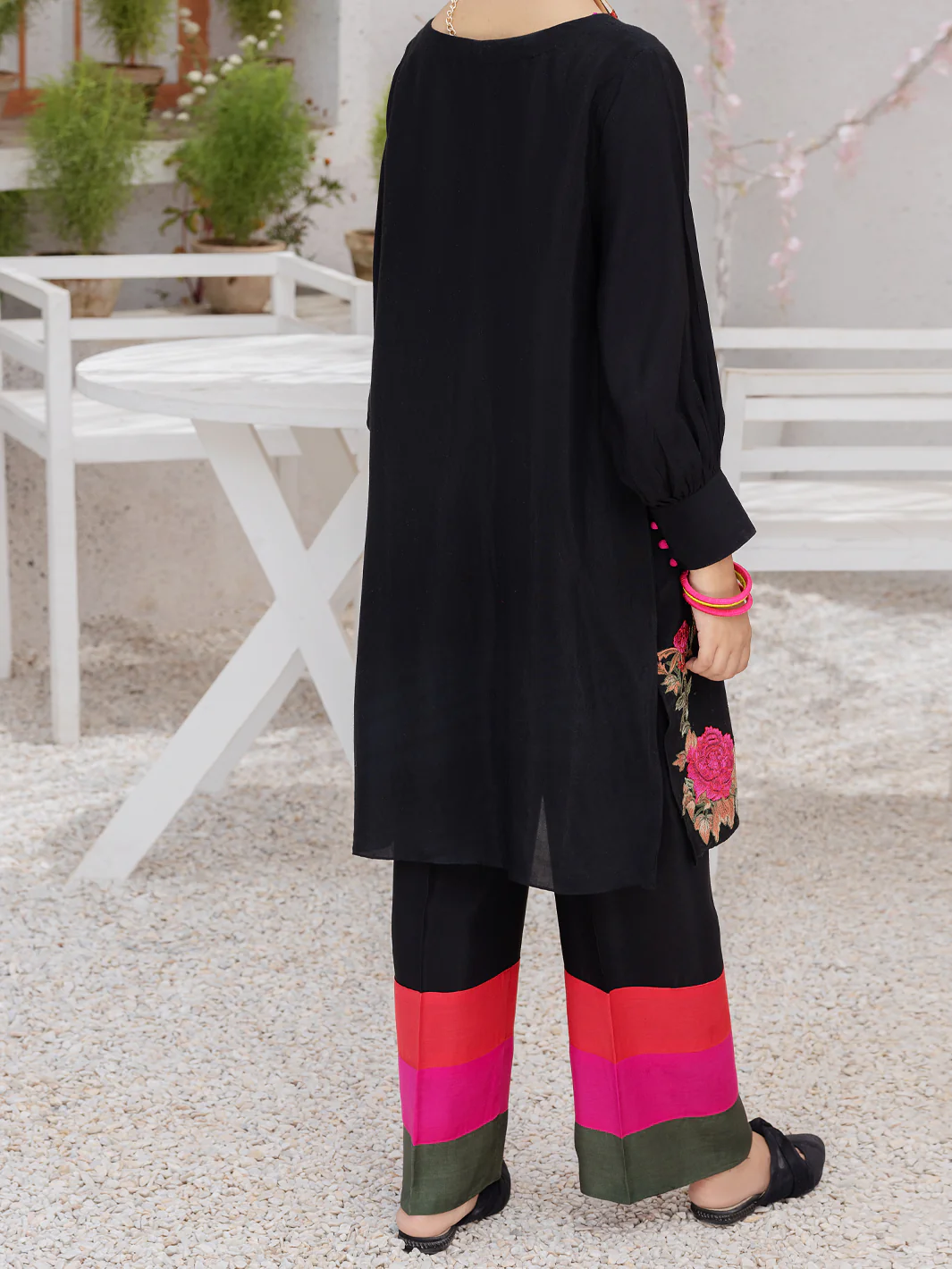 Black Blended 2 Piece Stitched - ALT-2PS-LKS-1071 - Image 2