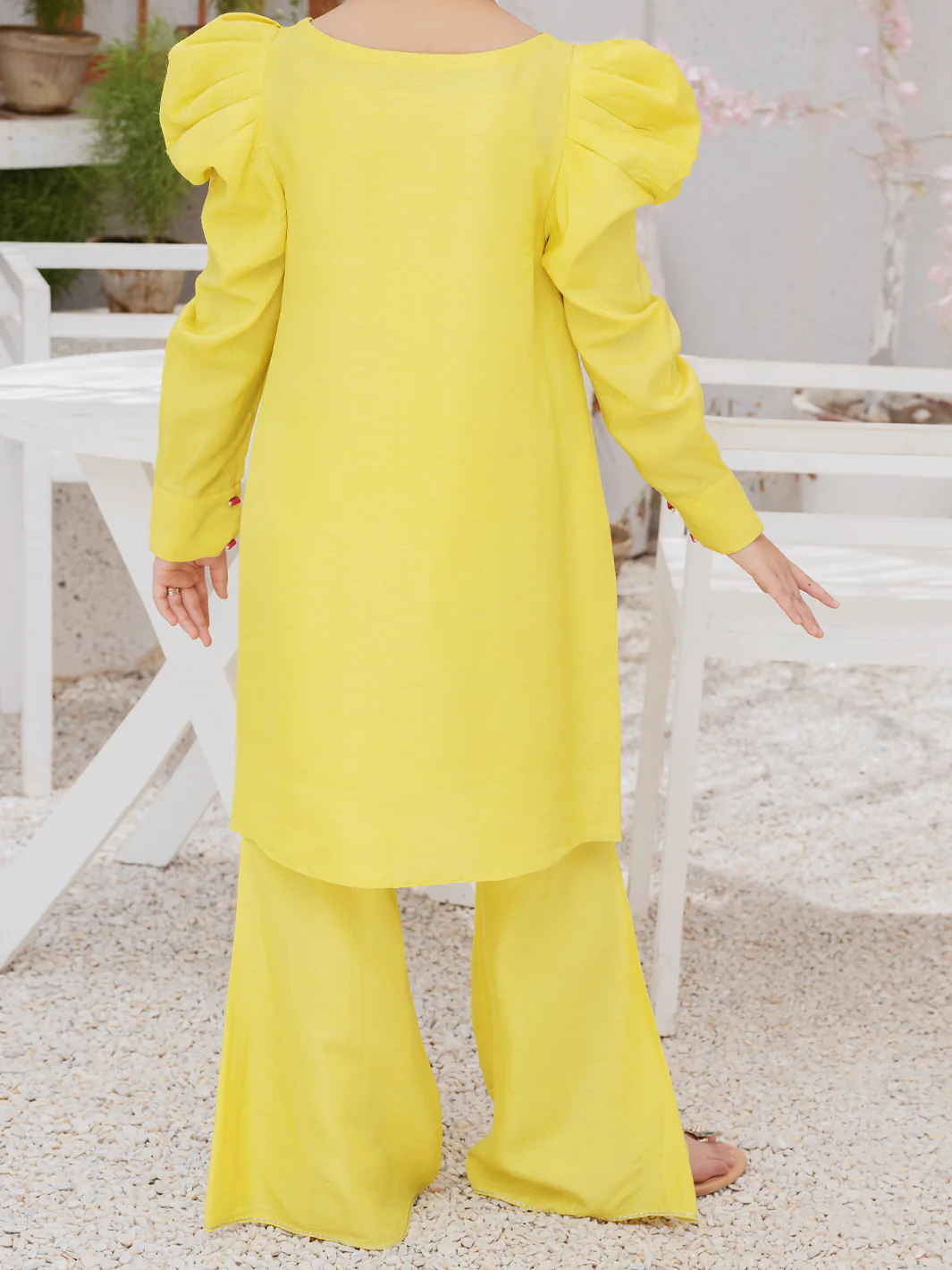 Lemon Raw Silk 2 Piece Stitched - ALT-2PS-LKS-1072 - Image 2