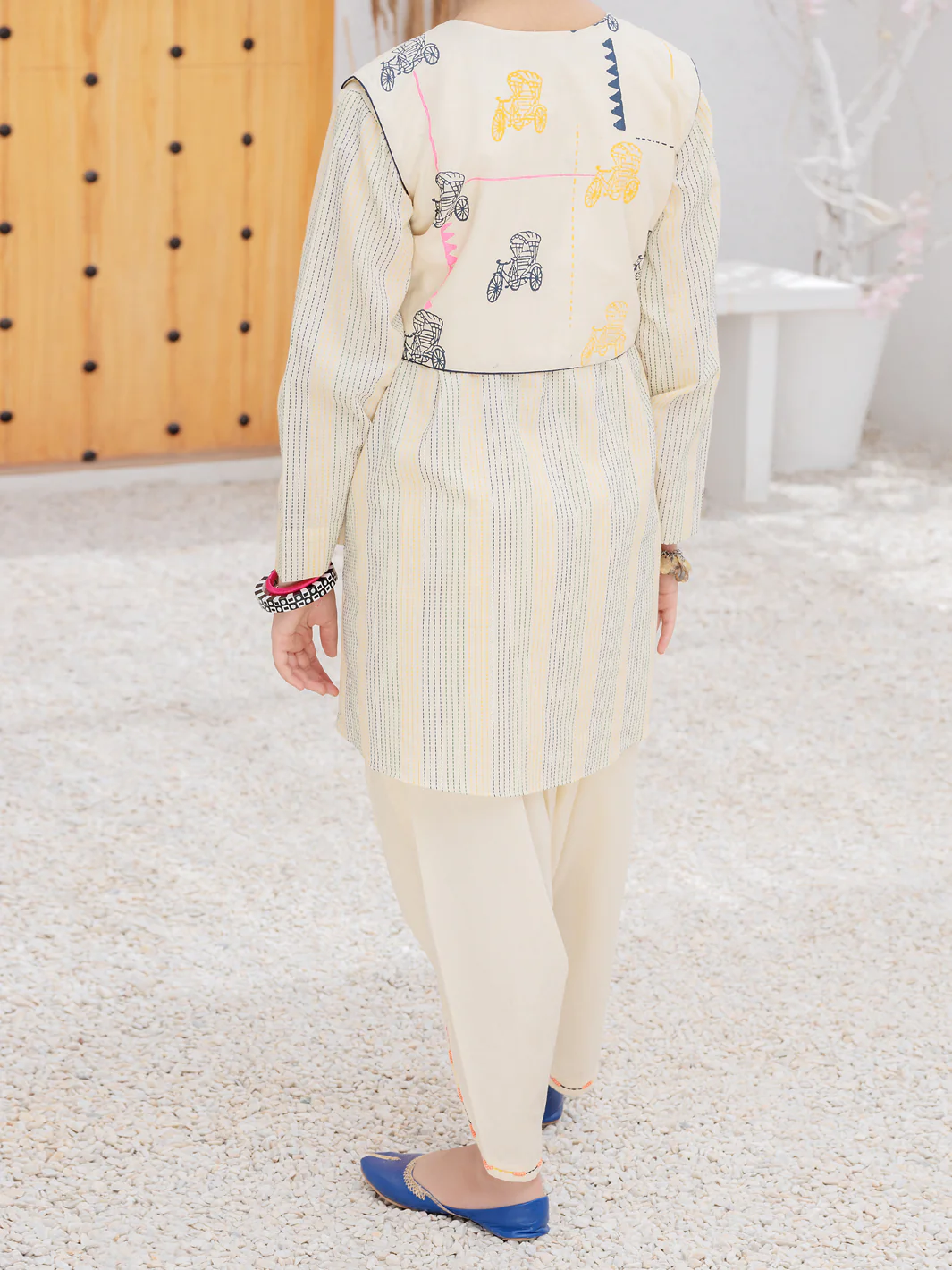 Off White Cotton Jacquard 2 Piece Stitched - ALP-2PS-LKS-1080 - Image 2