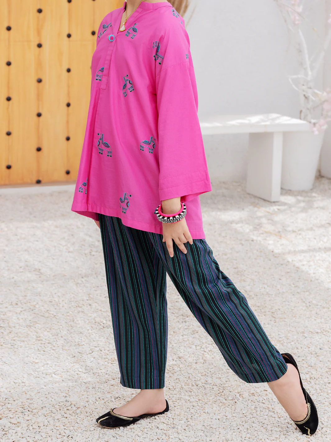 Pink Cambric 2 Piece Stitched - ALP-2PS-LKS-1081 - Image 4