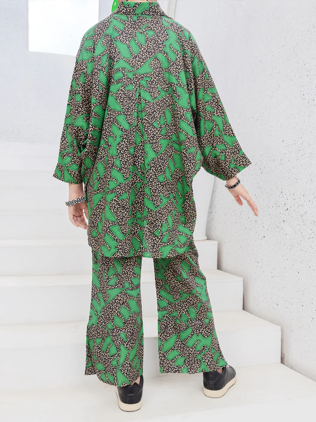 Green Cambric 2 Piece Stitched - ALP-2PS-LKS-1087 - Image 2