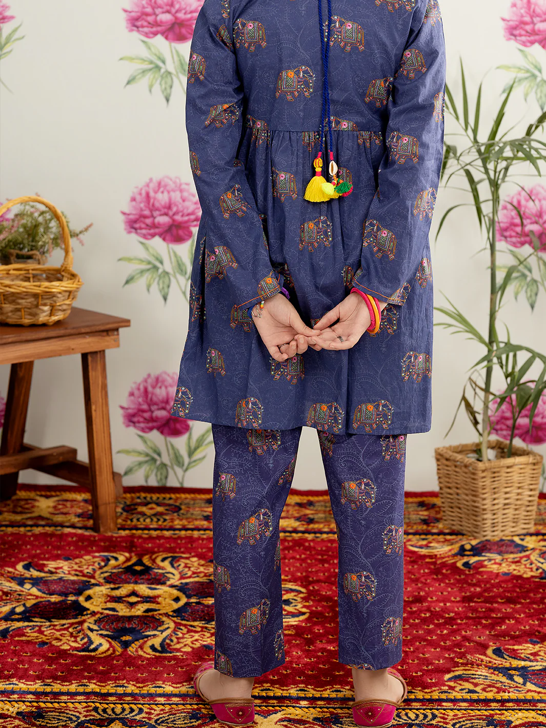Navy Blue Lawn 2 Piece Stitched - ALT-2PS-LKS-1109 - Image 3