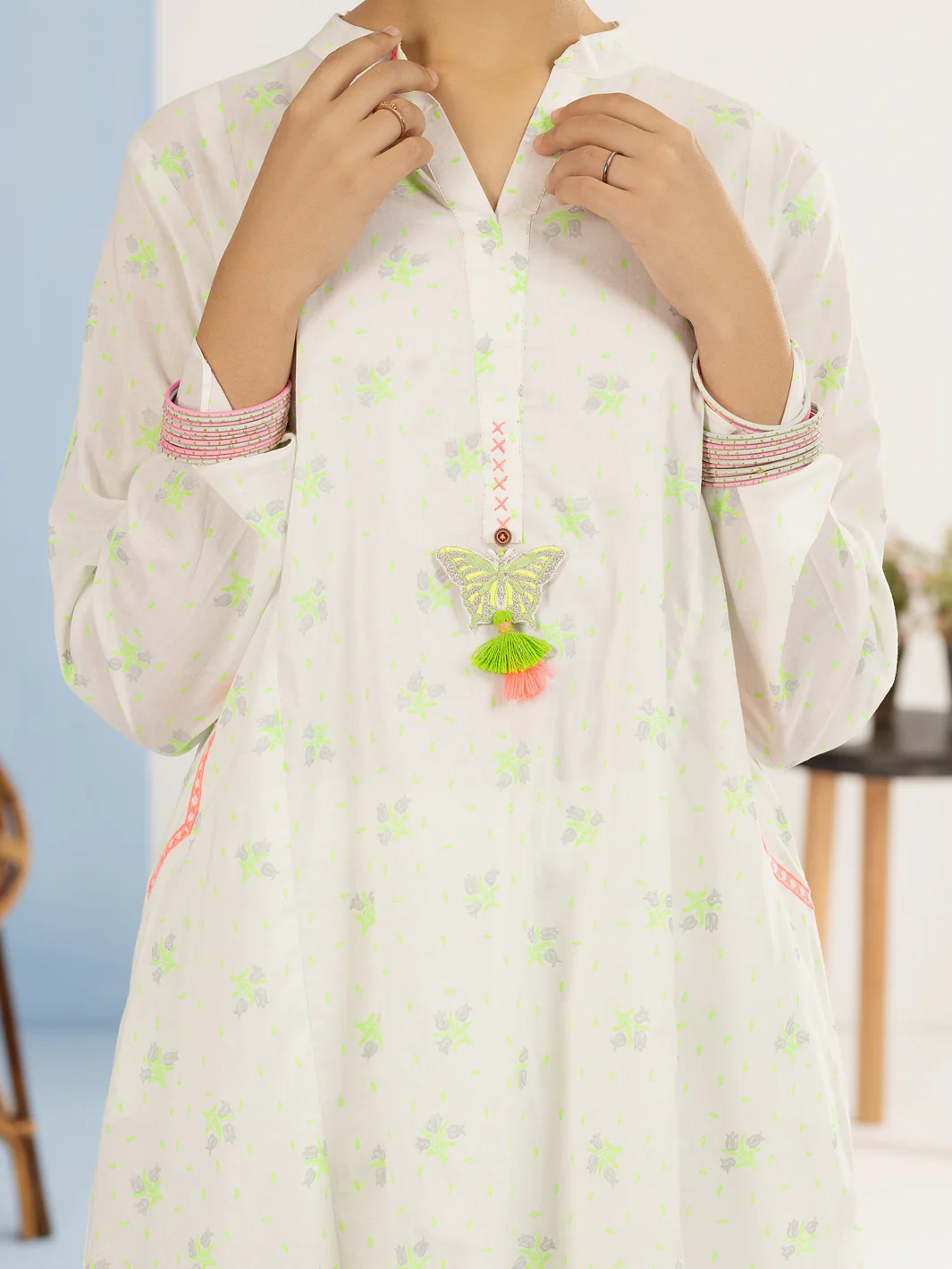 Light Green Lawn 2 Piece Stitched - ALT-2PS-LKS-1118 - Image 3