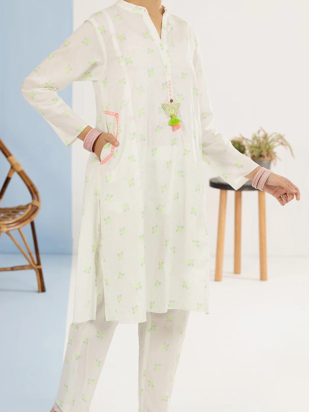 Light Green Lawn 2 Piece Stitched - ALT-2PS-LKS-1118 - Image 4
