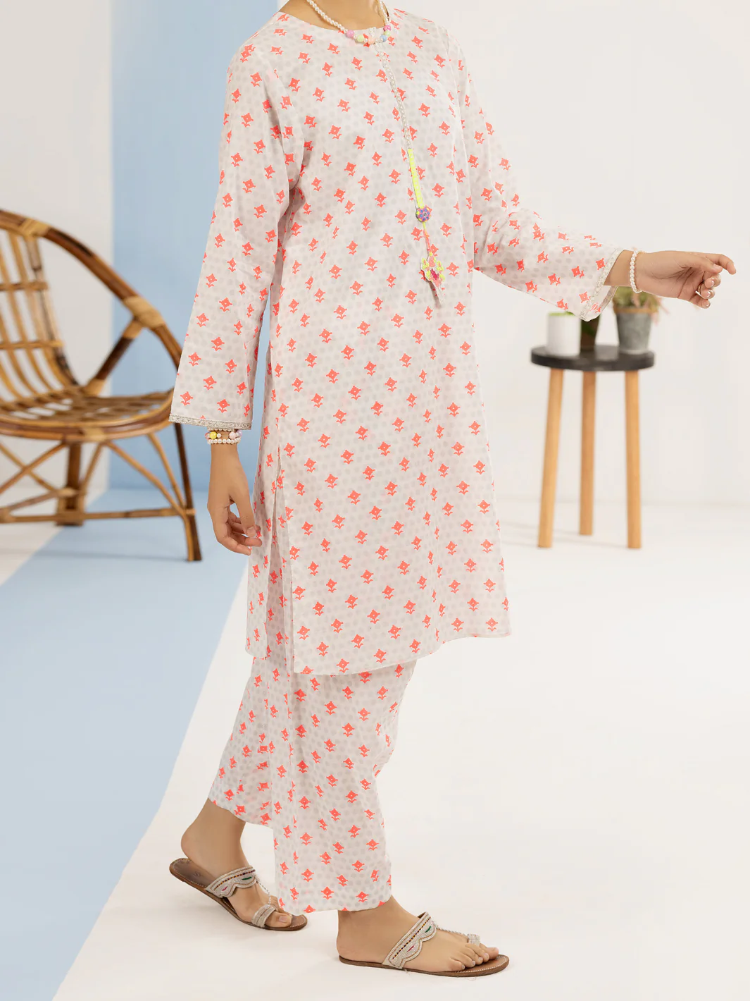 Pink Cambric 2 Piece Stitched - ALT-2PS-LKS-1120 - Image 4
