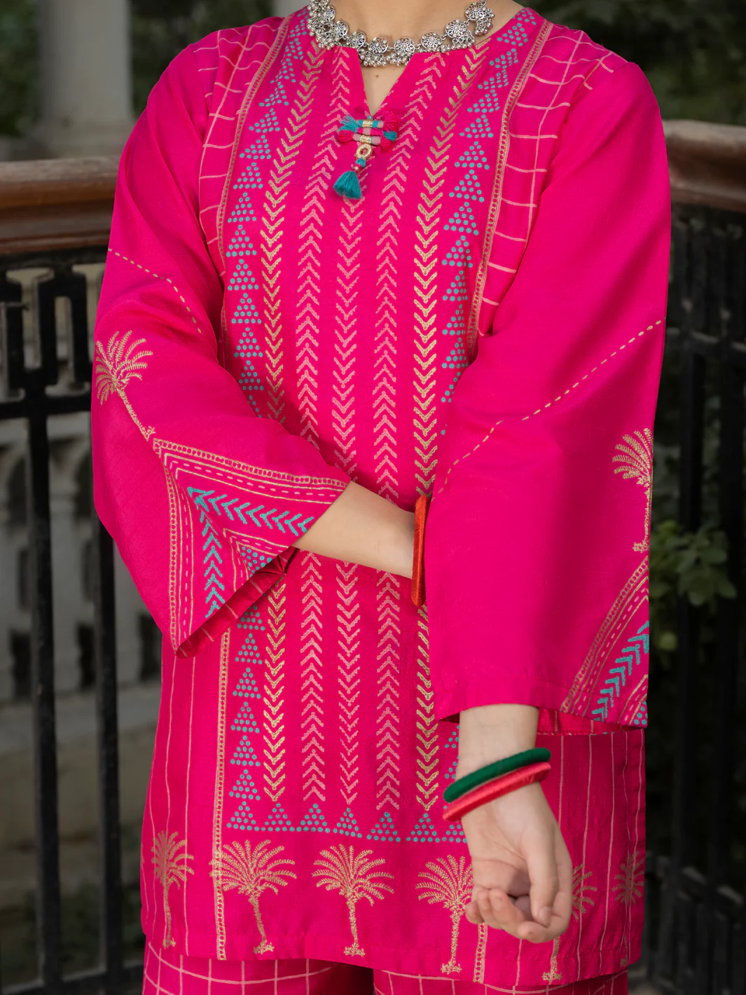 Pink Raw Silk 2 Piece Stitched - ALT-2PS-LKS-1137 - Image 3
