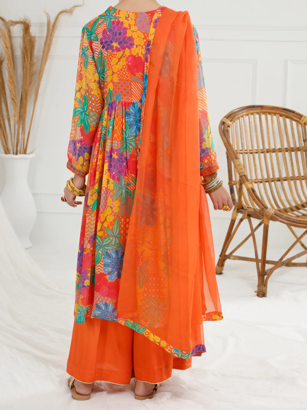 Multicolor Georgette 3 Piece Stitched - ALT-3PS-LS-1149 - Image 2