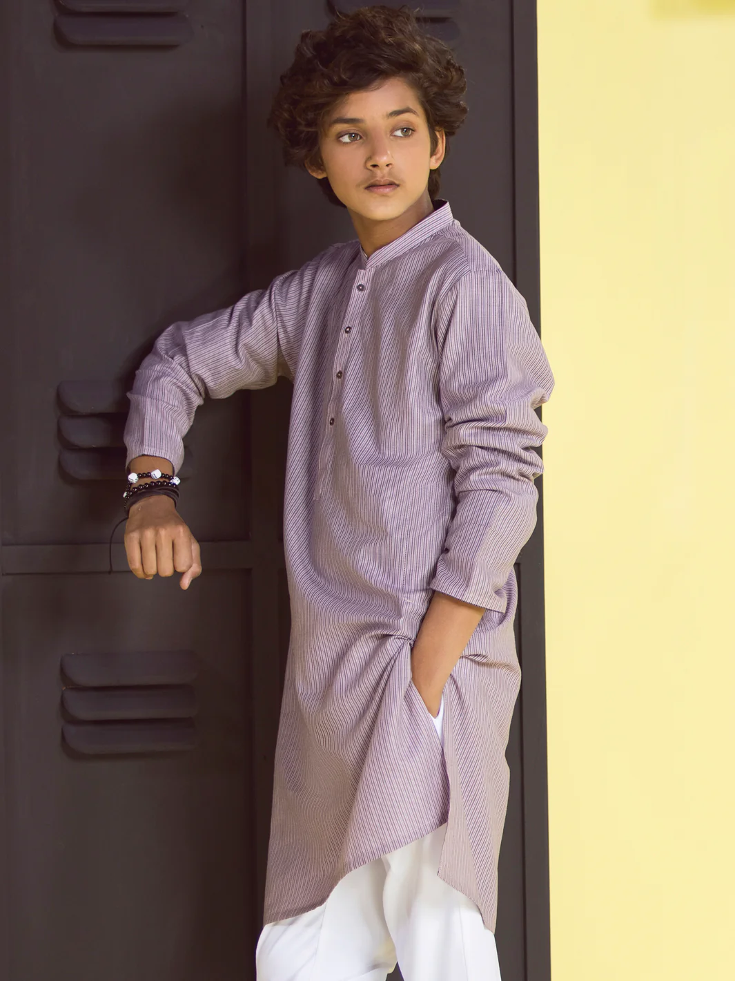 Purple Boy Kurta - ALT-K-004A - Image 2