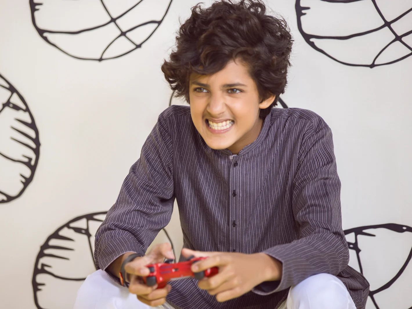 Grey Boy Kurta - ALT-K-004B - Image 4