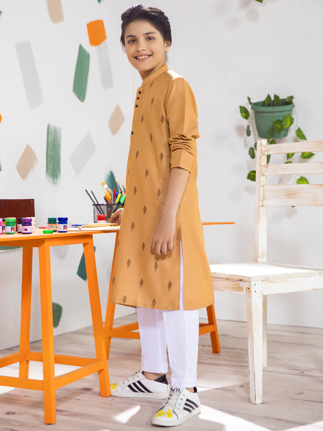 Mustard Boy Kurta - ALT-K-006 - Image 4