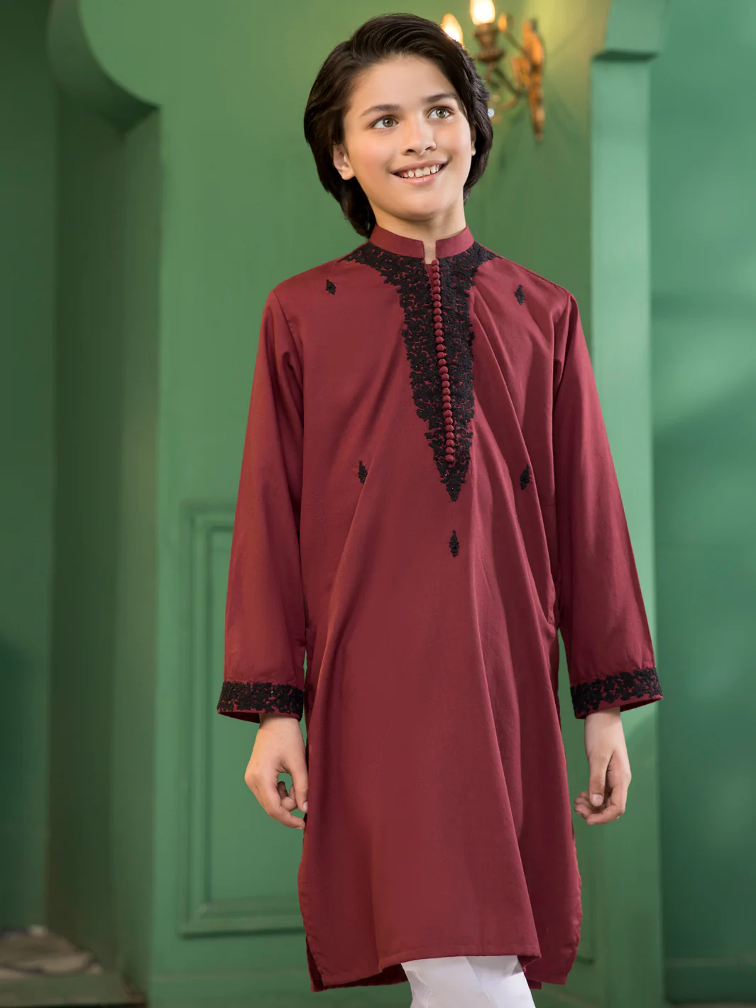 Maroon Boy Kurta - ALT-K-007 - Image 3