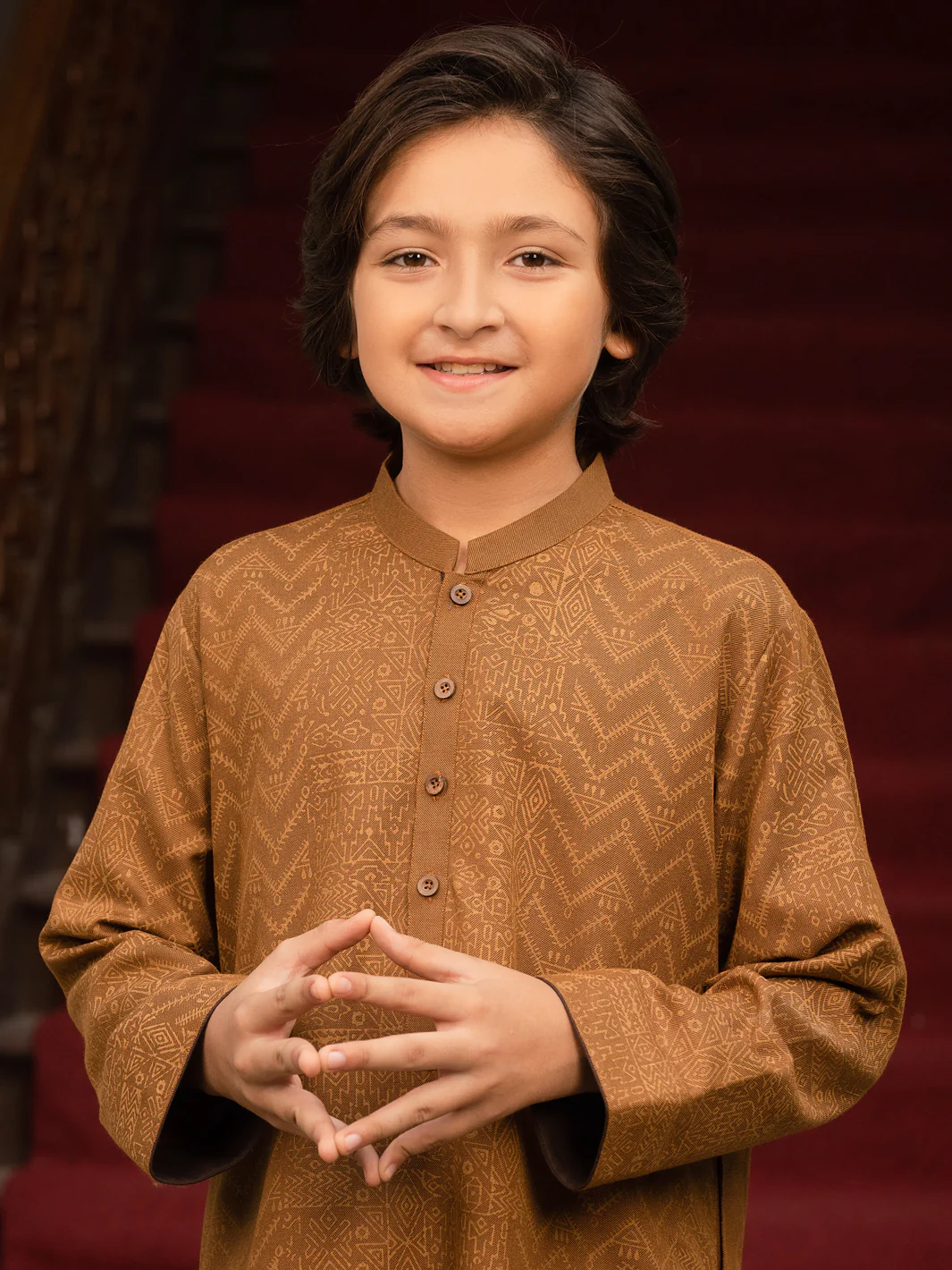 Brown Blended Kurta - ALT-K-035B - Image 3