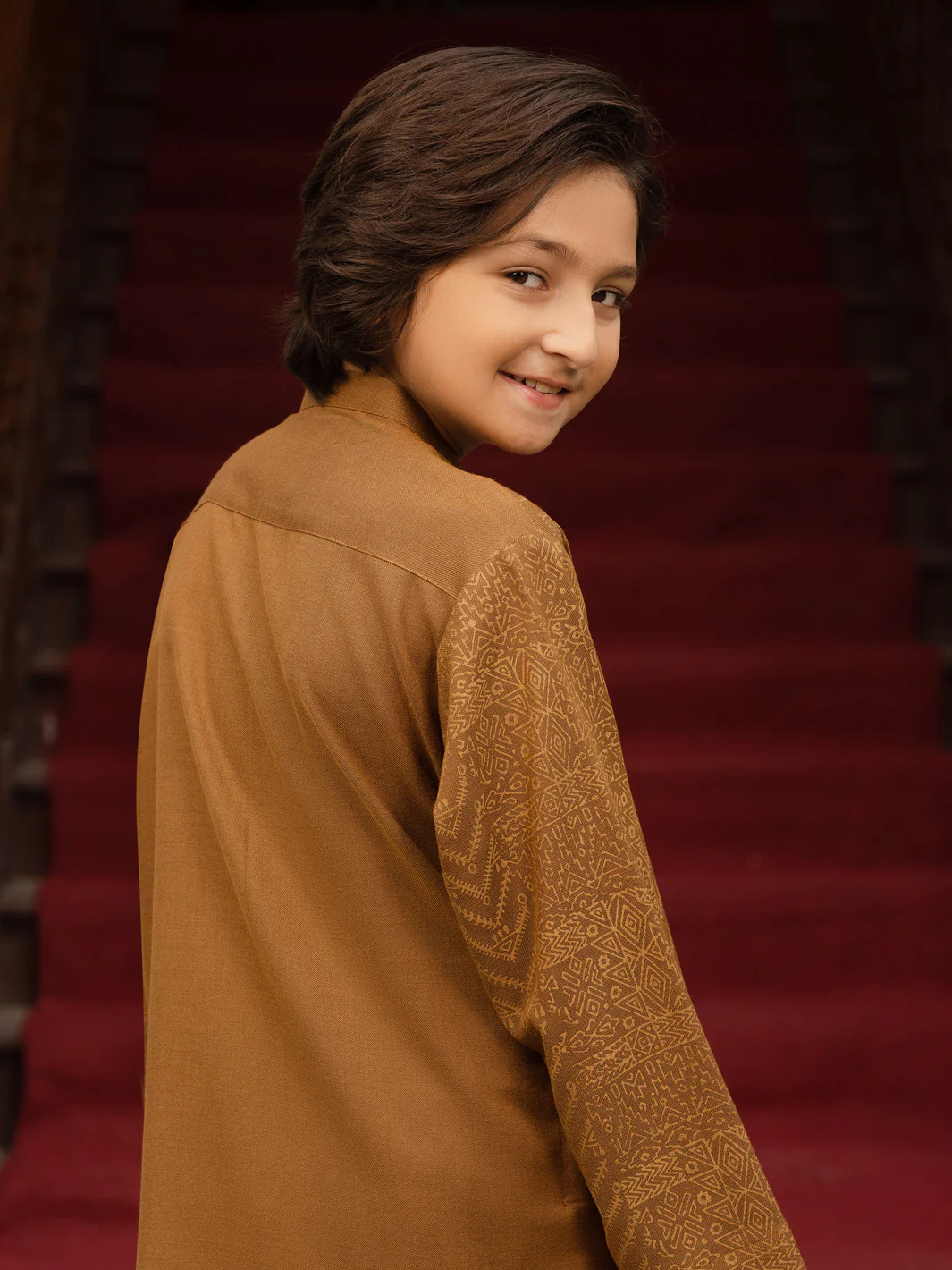 Brown Blended Kurta - ALT-K-035B - Image 4