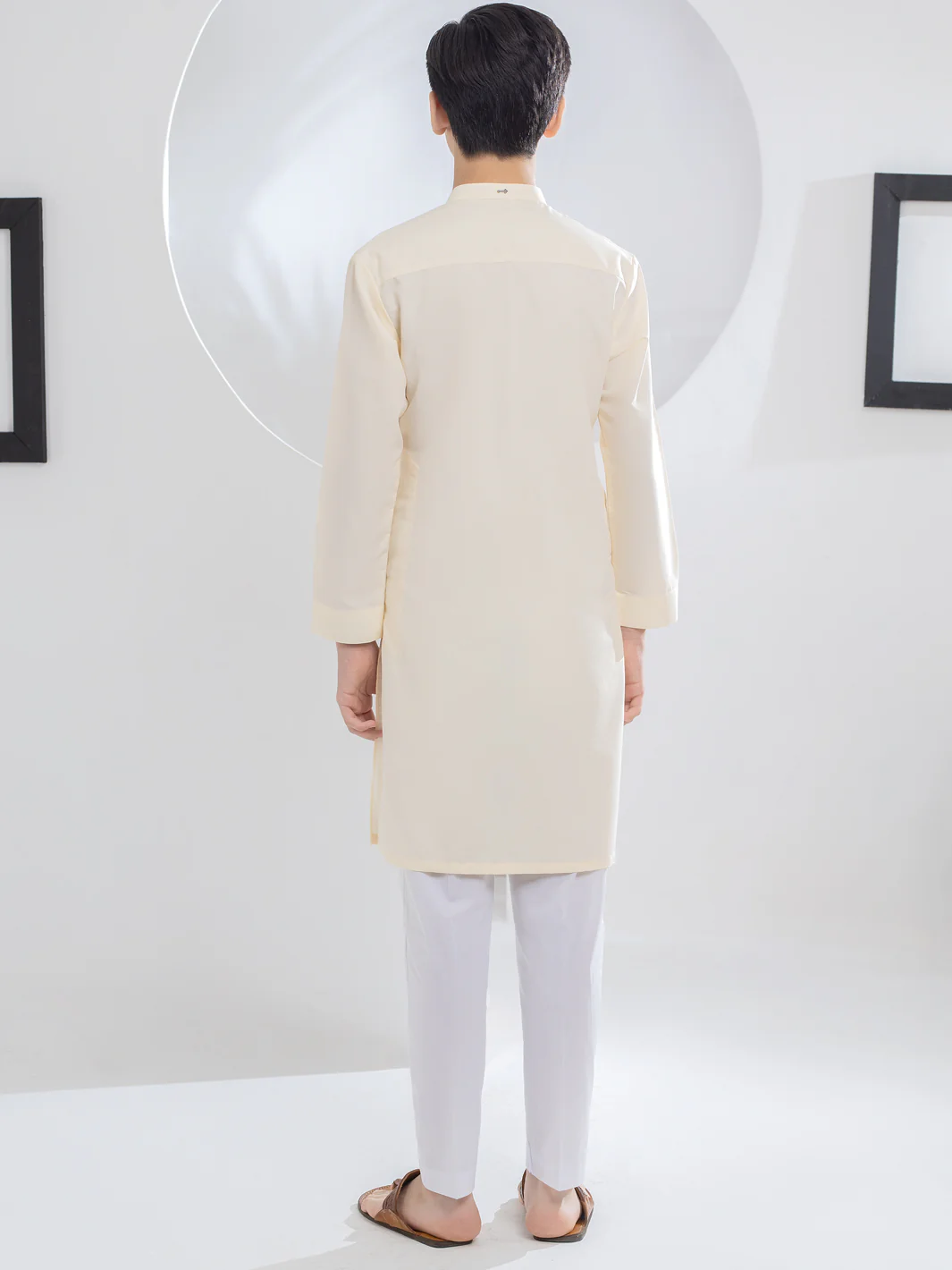 Off White Blended Kurta - ALT-K-043 - Image 2