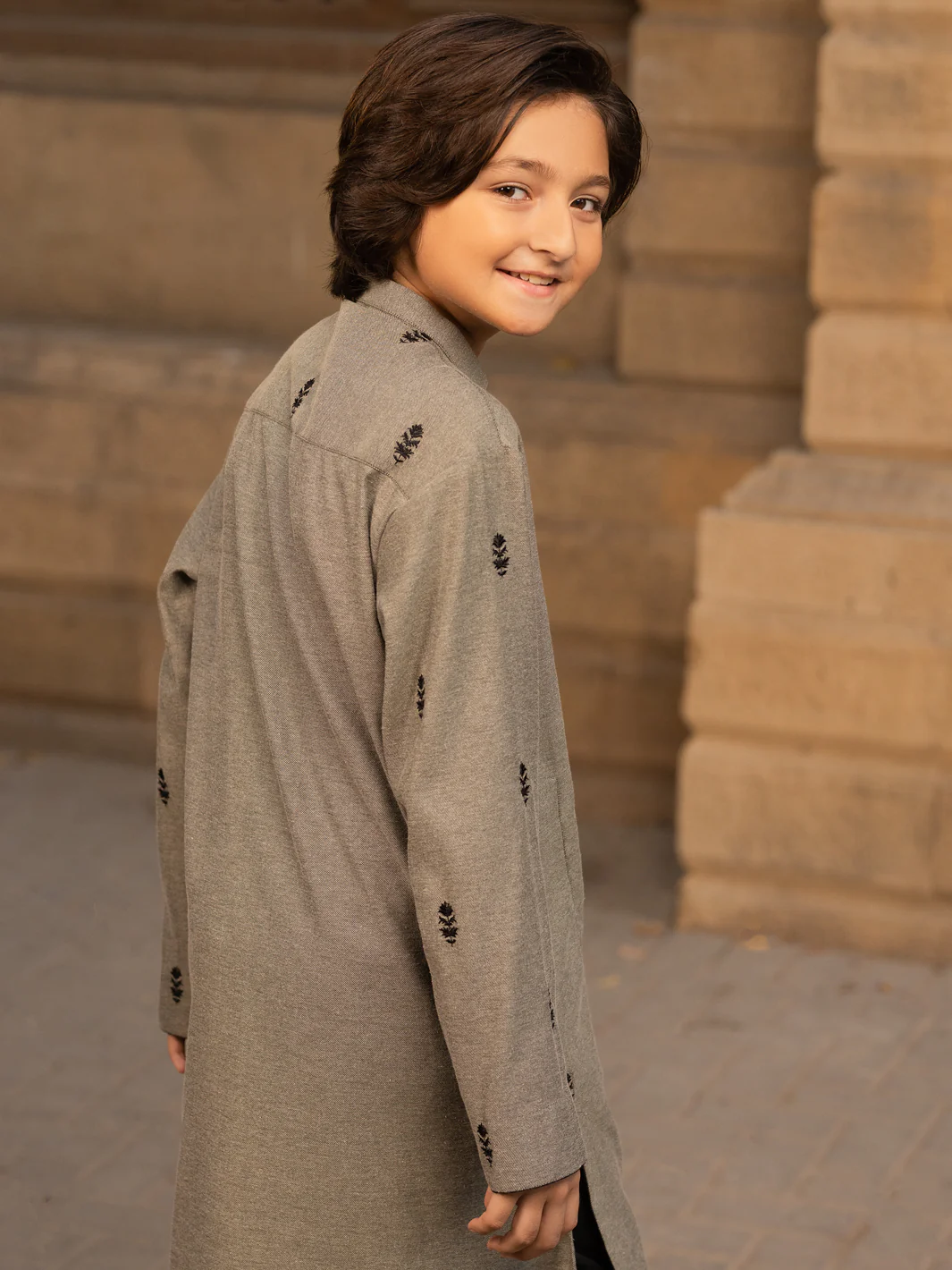 Green Blended Kurta - ALT-K-046C - Image 3