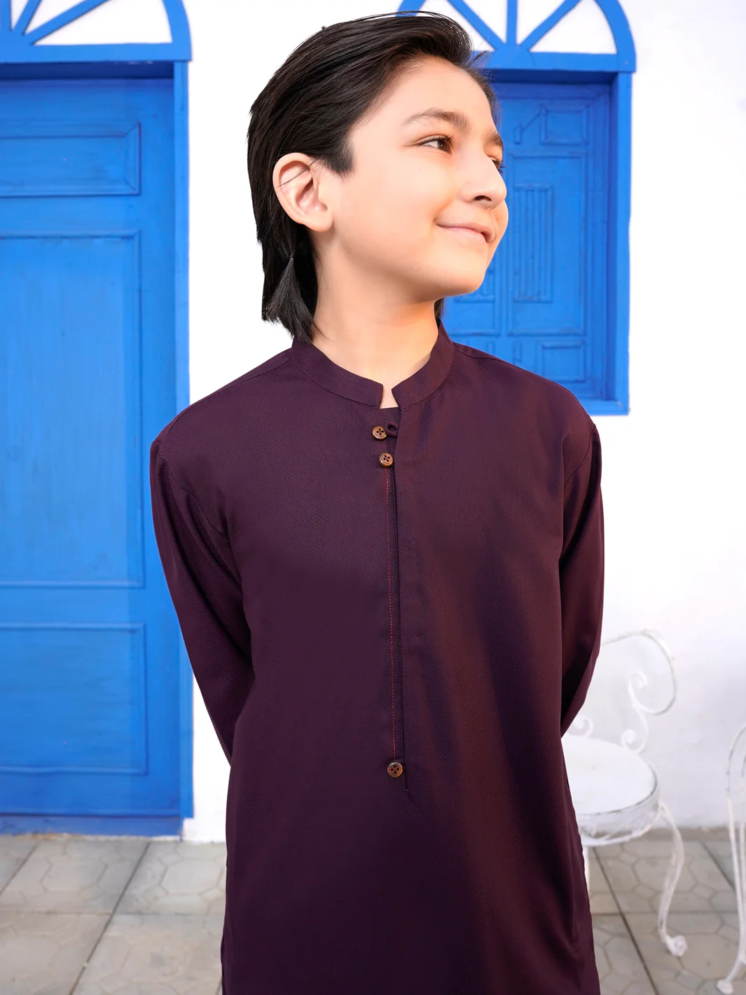 Purple Blended Kurta - ALT-K-056 - Image 2
