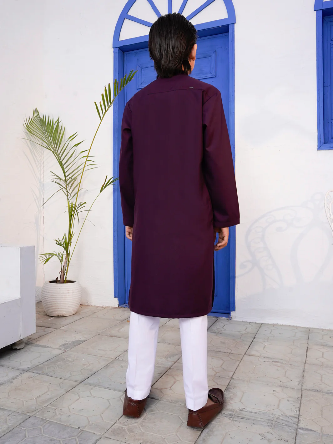 Purple Blended Kurta - ALT-K-056 - Image 3