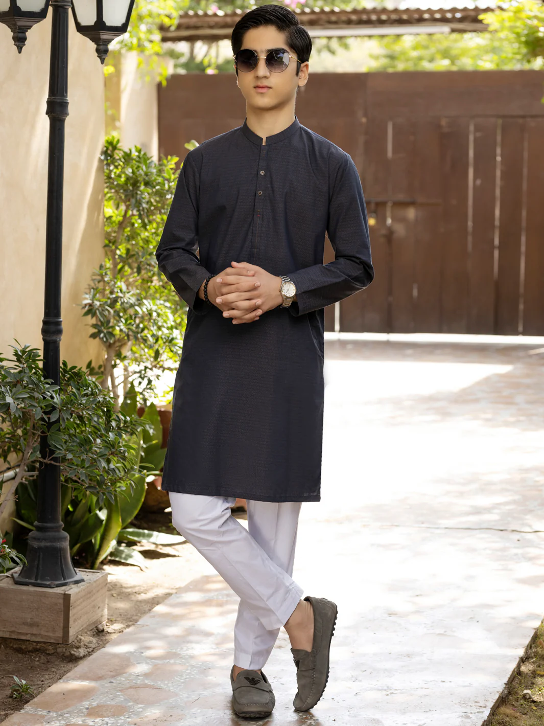 Blue Cotton Kurta - ALT-K-059