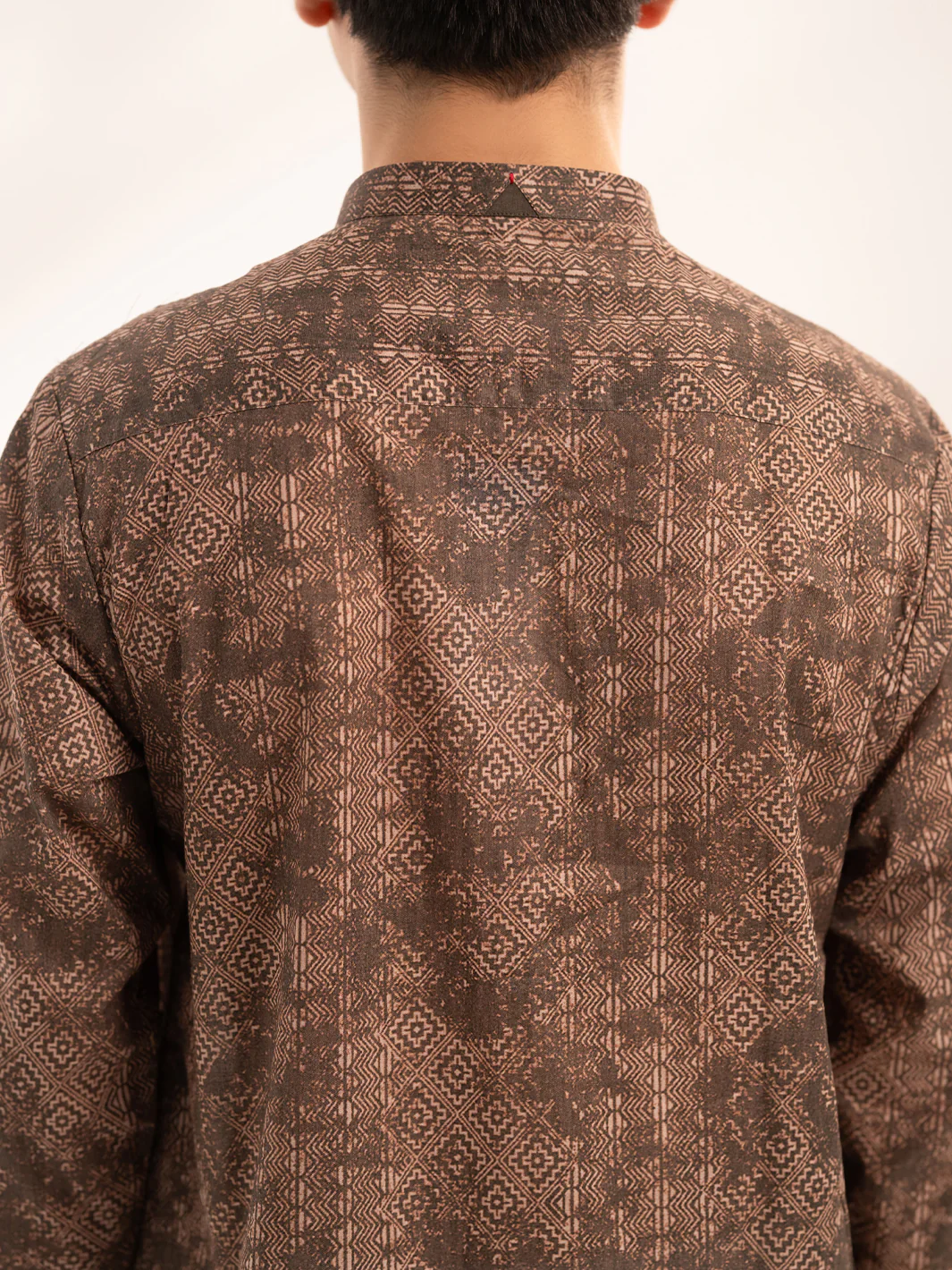 Brown Cotton Kurta - ALT-K-068 - Image 6