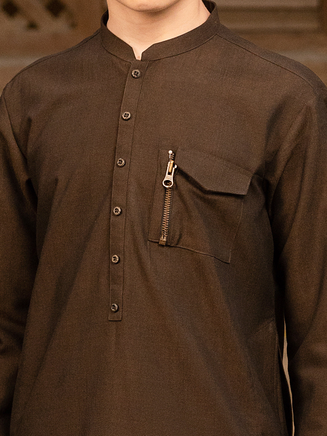 Kahi Green Blended Kameez Shalwar - ALT-KS-049 - Image 2