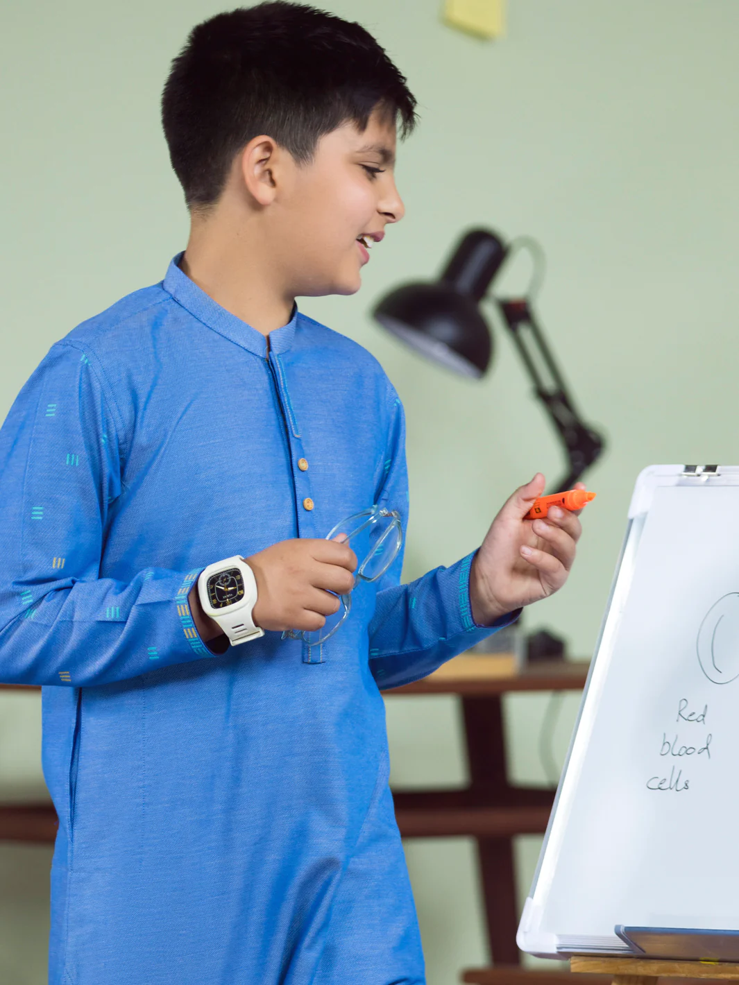 Sea Blue Boy Kurta Trouser - ALT-KT-016 - Image 4