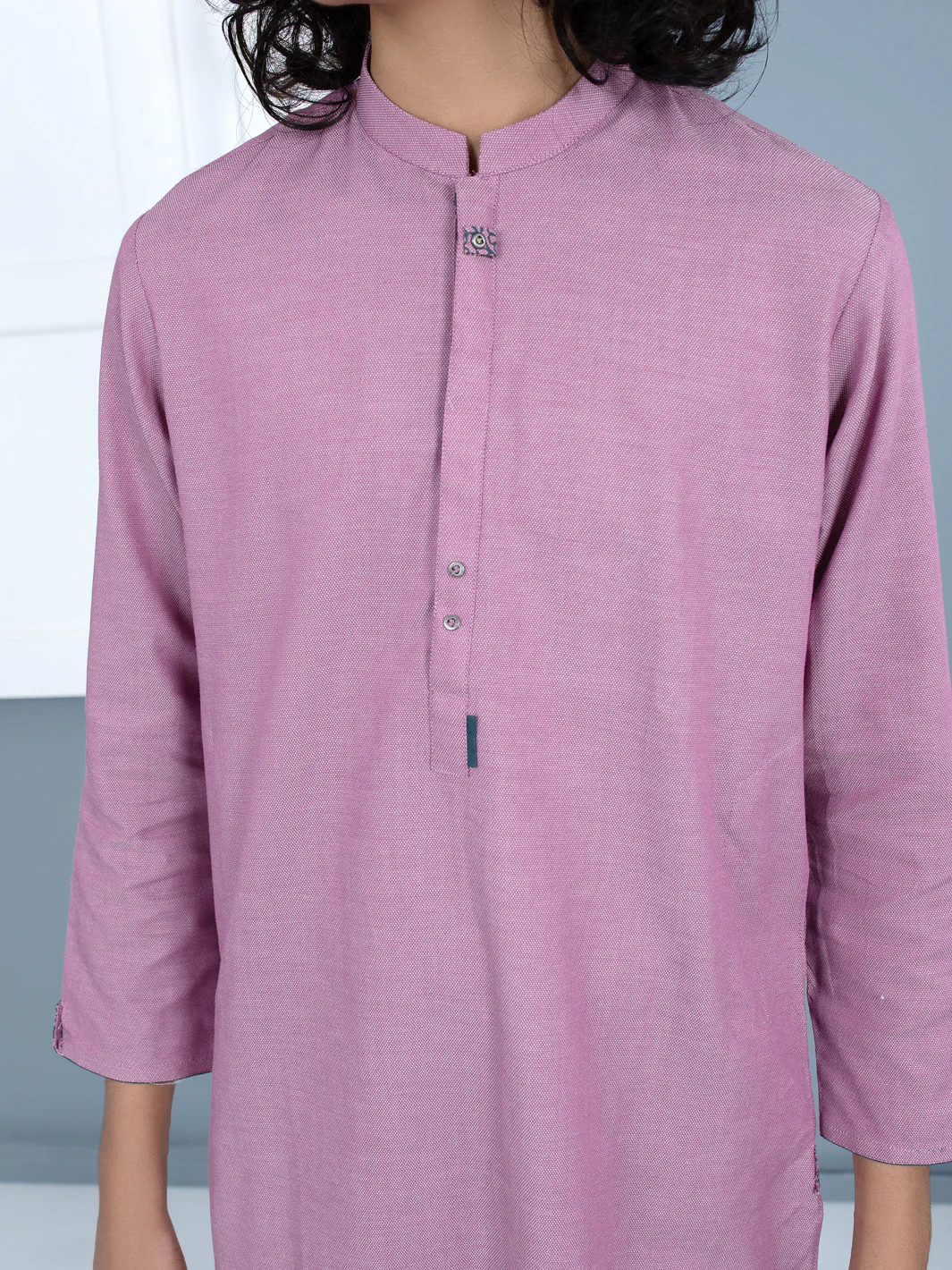 Dark Pink Blended Kurta Trouser - ALT-KT-017 - Image 2