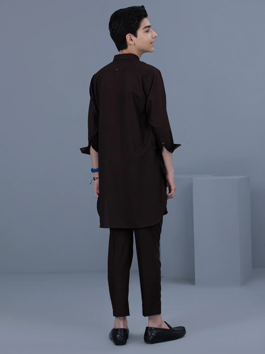 Brown Blended Kurta Trouser - ALT-KT-037A - Image 2