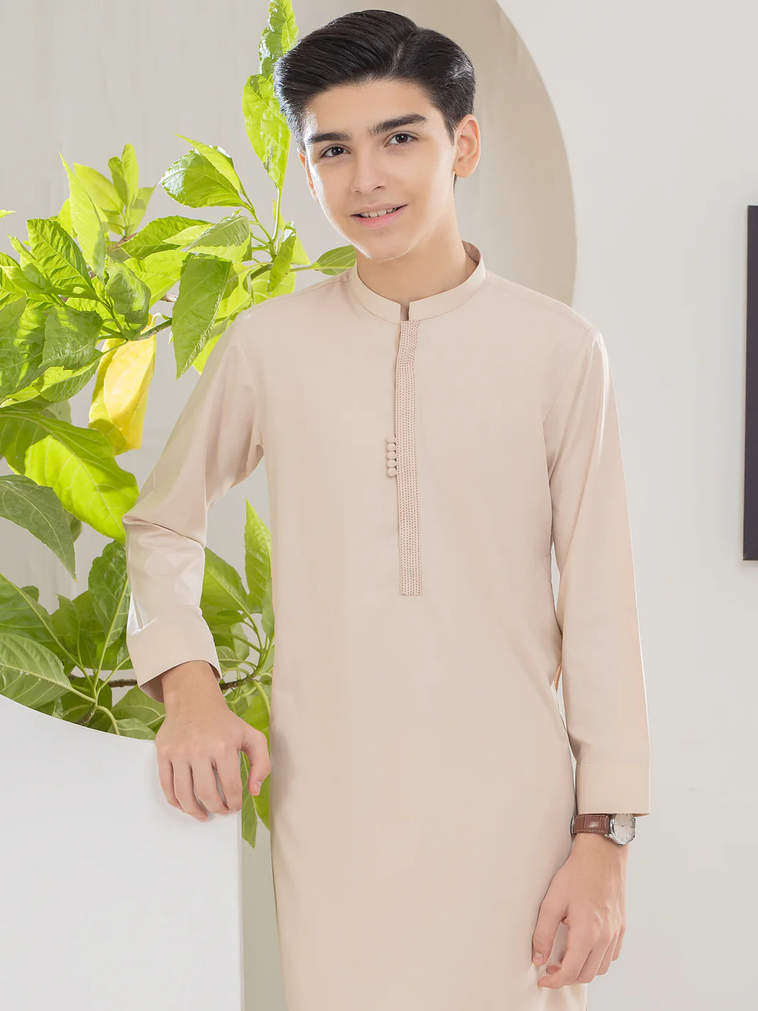 Cream Blended Kurta Trouser - ALT-KT-039 - Image 3