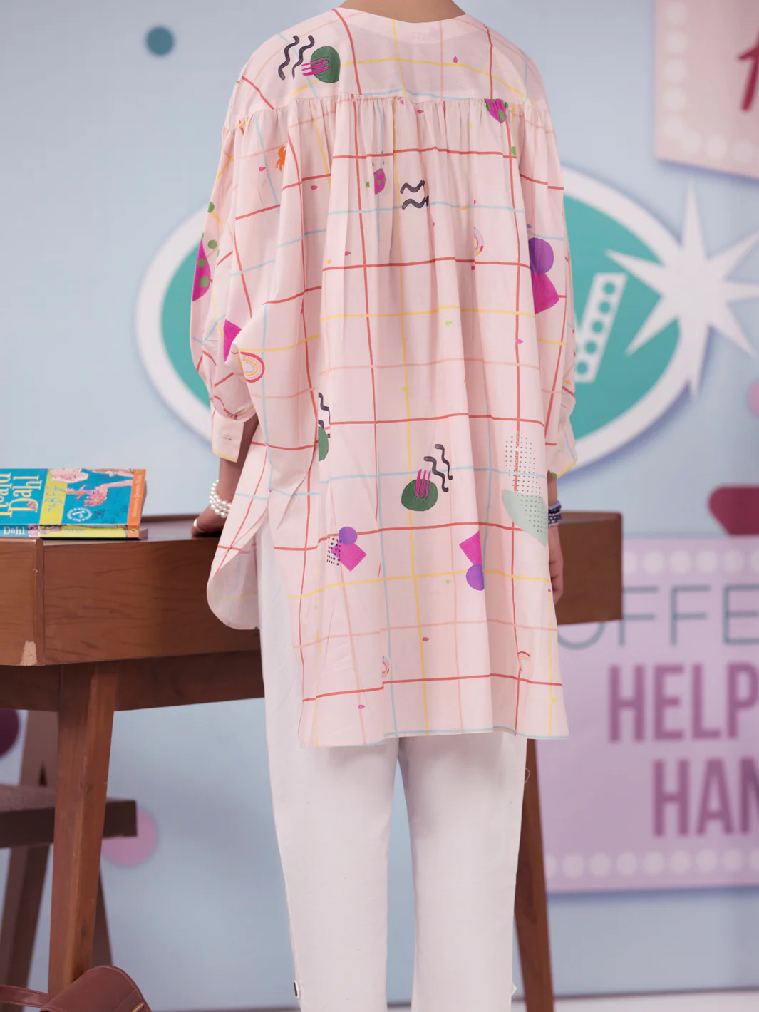 Pink Lawn Kurti - ALT-LK-1002 - Image 2