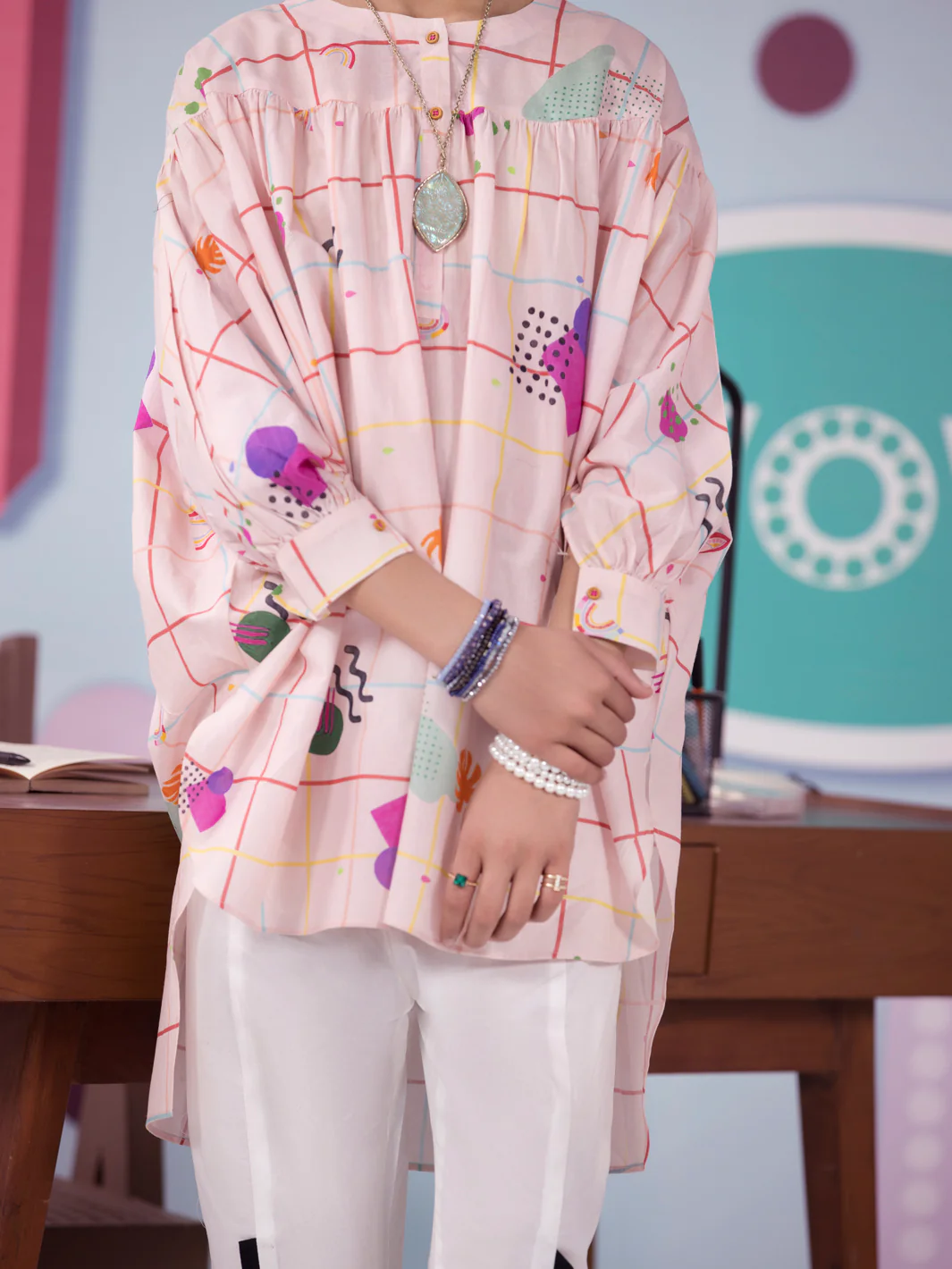 Pink Lawn Kurti - ALT-LK-1002 - Image 4