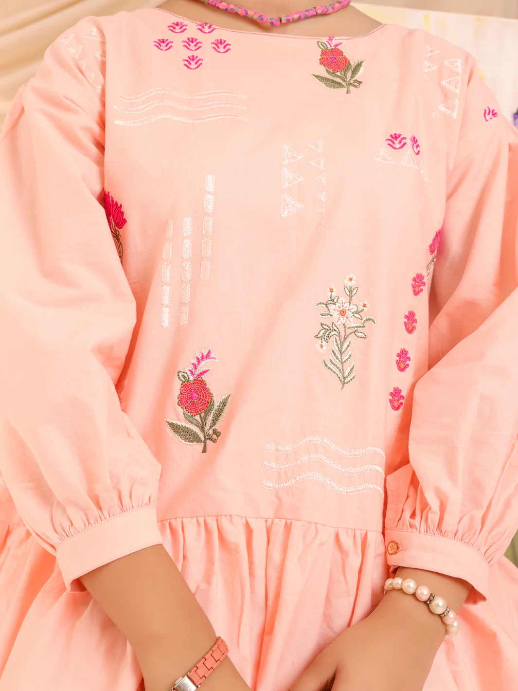 Pink Kurti - ALT-LK-1009 - Image 3