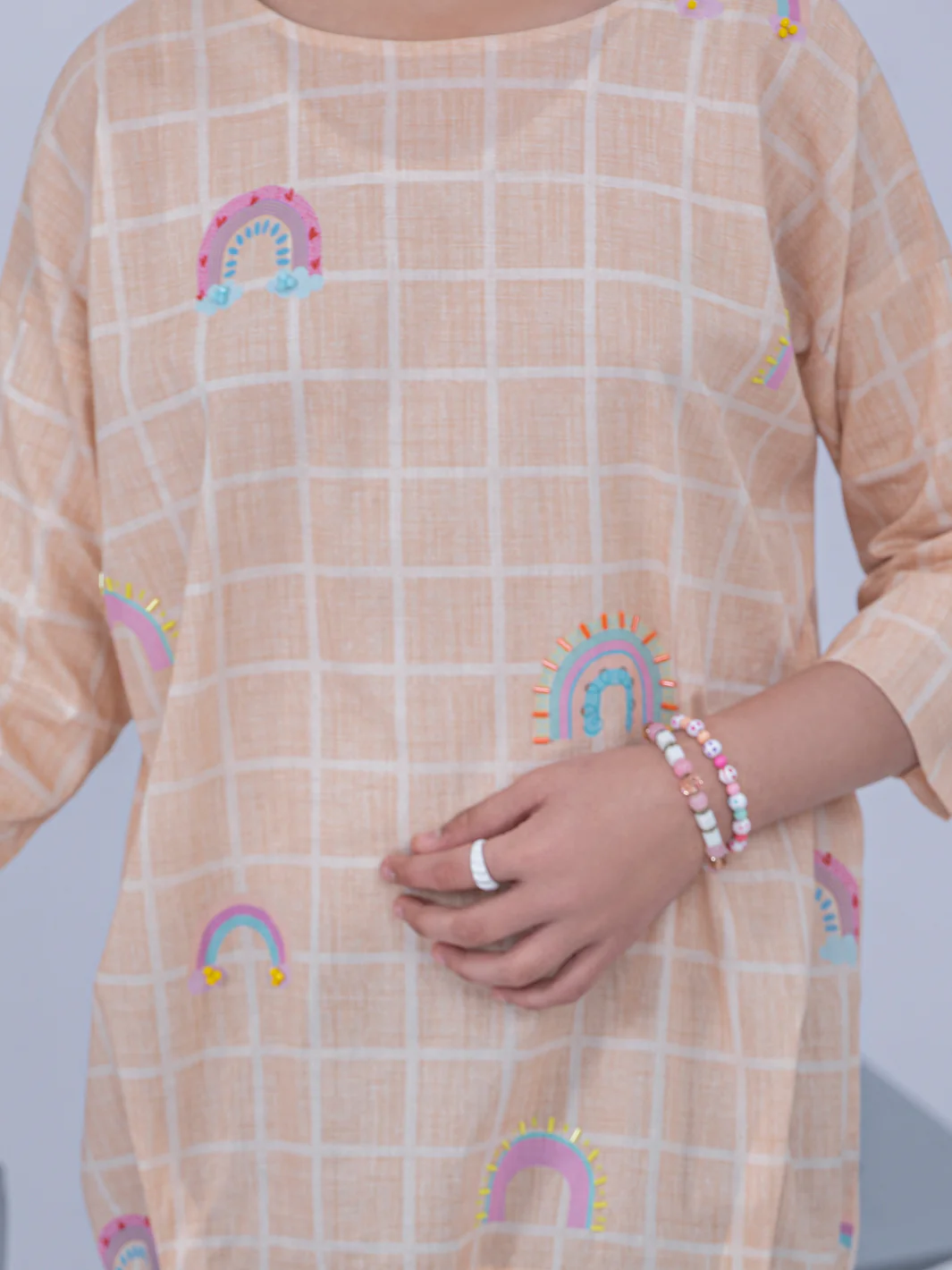 Beige Lawn Kurti - ALT-LK-1042 - Image 3