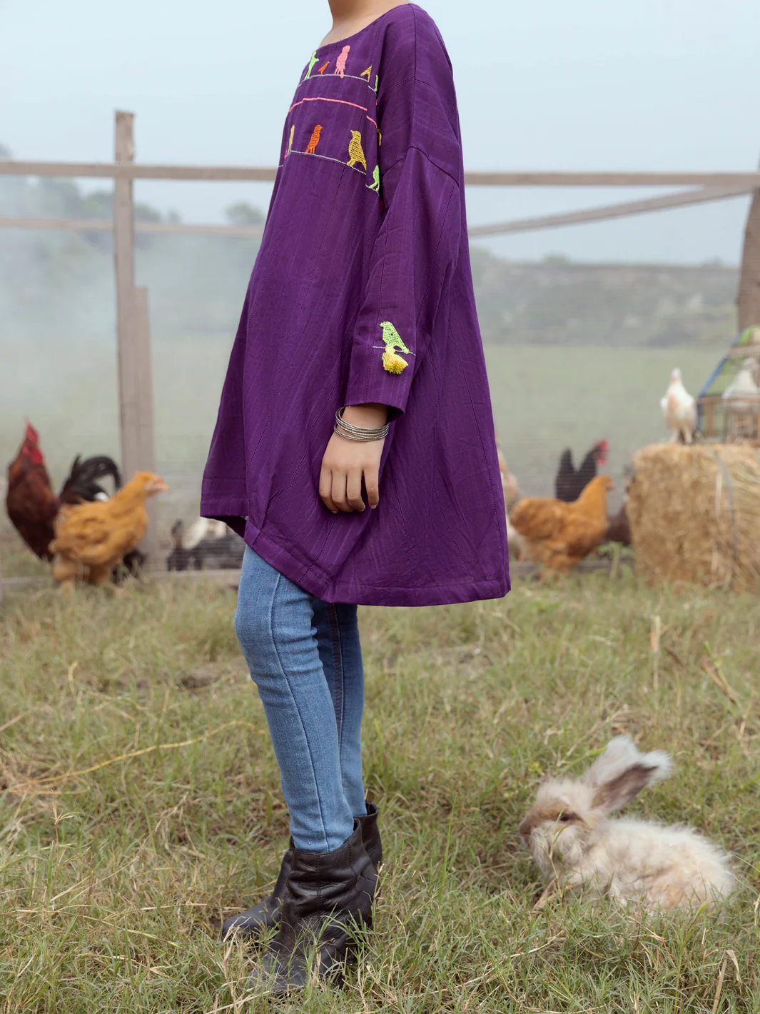 Magneta Yarn Dyed Kurti - ALT-LK-1064 - Image 2