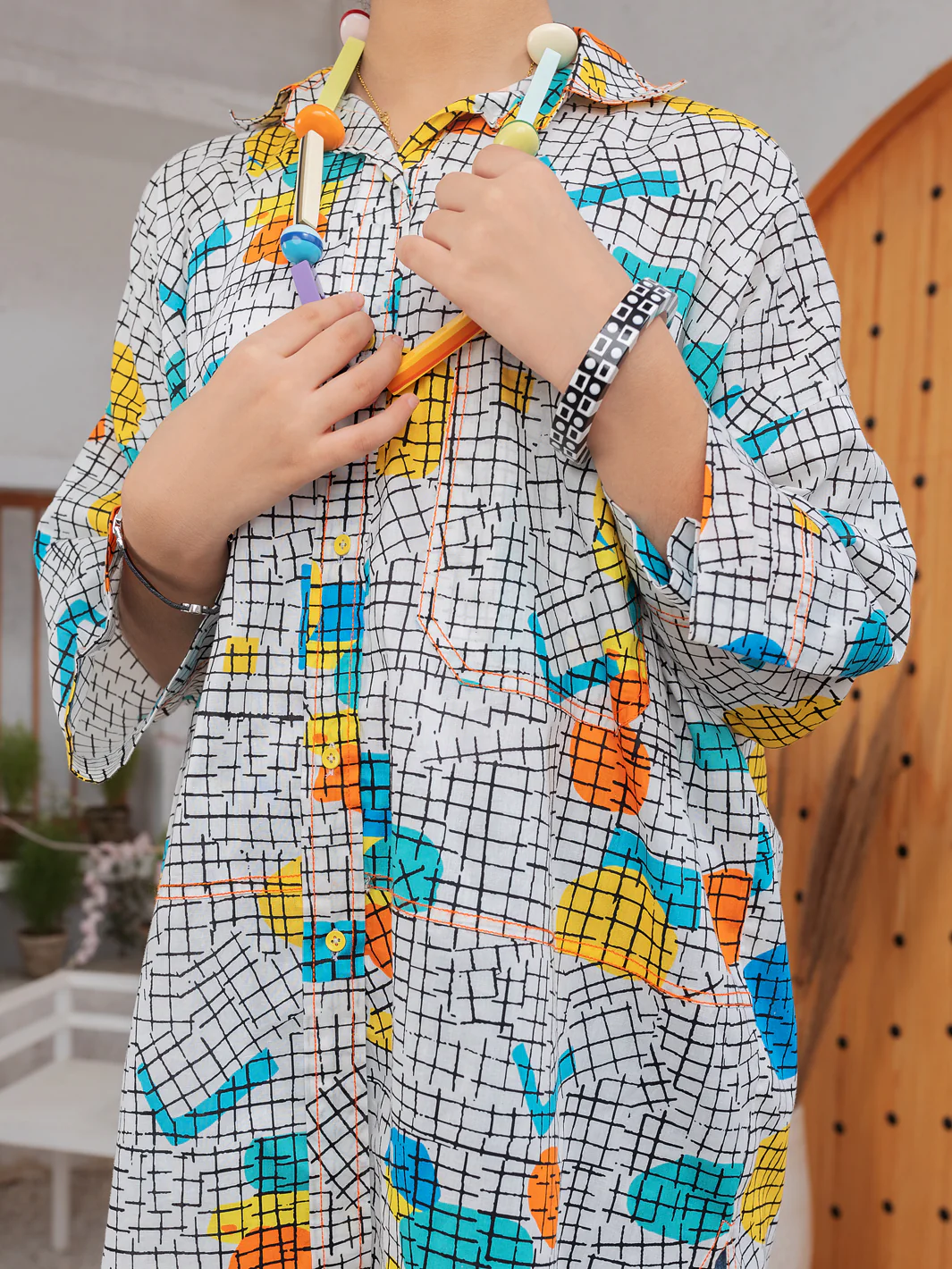 Multicolor Cambric Kurti - ALT-LK-1085 - Image 3