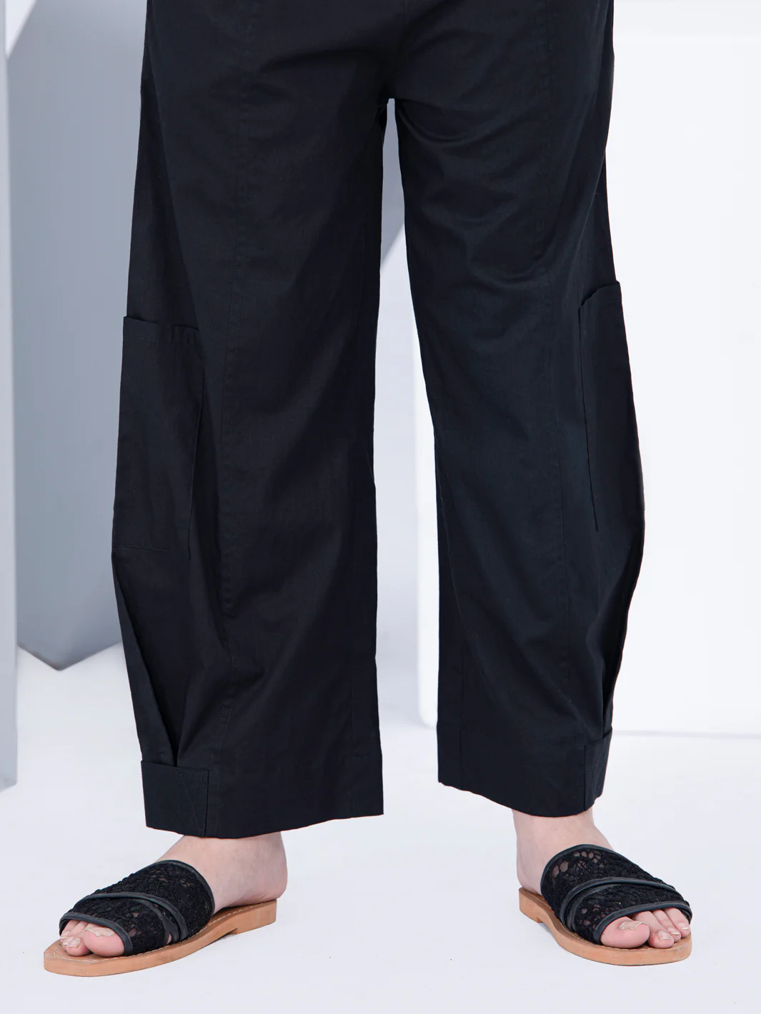 Black Cambric Girl Trouser - ALT-T-1022 - Image 2