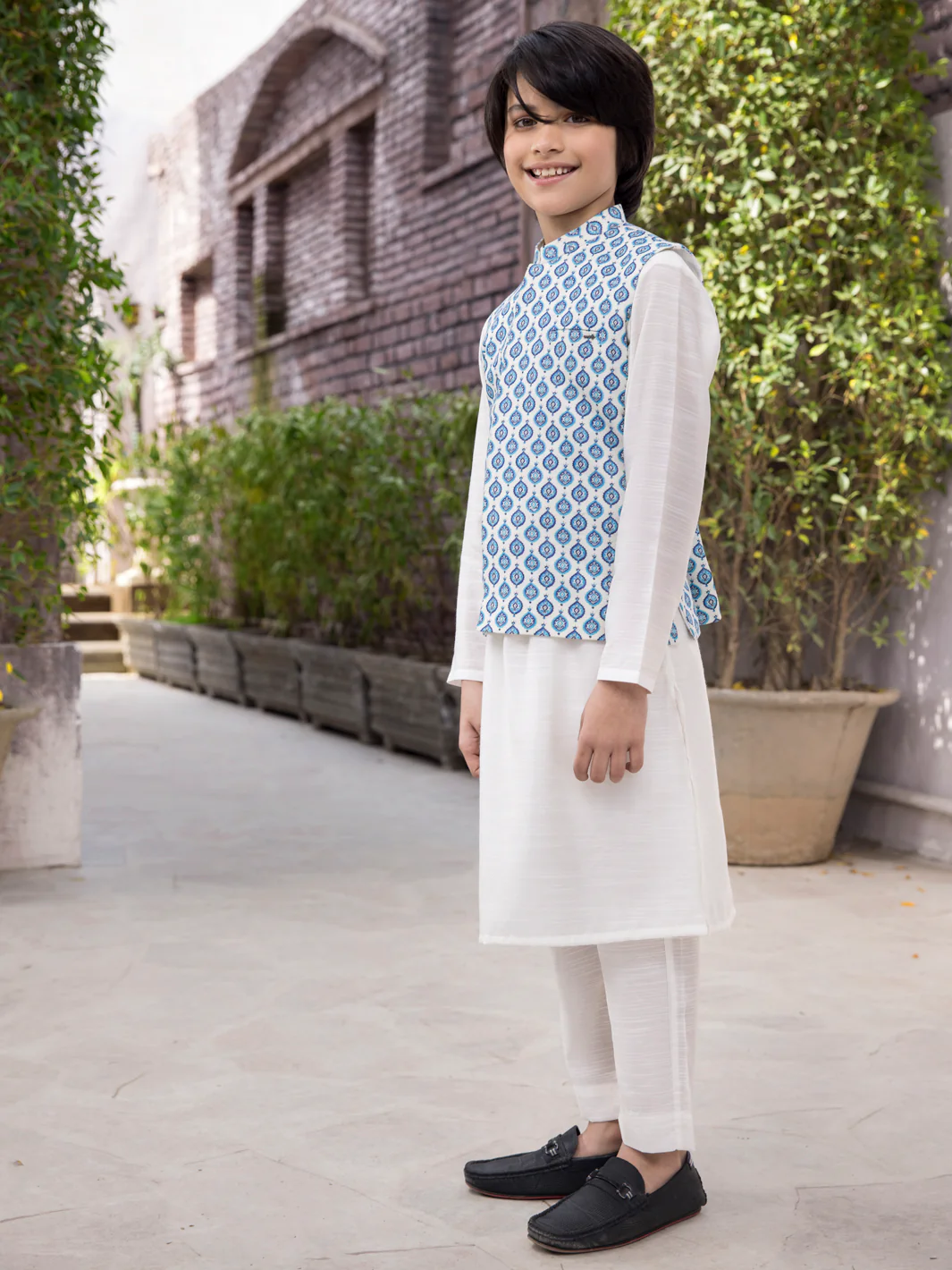 Blue Blended Boy Waistcoat - ALT-WC-005 - Image 2